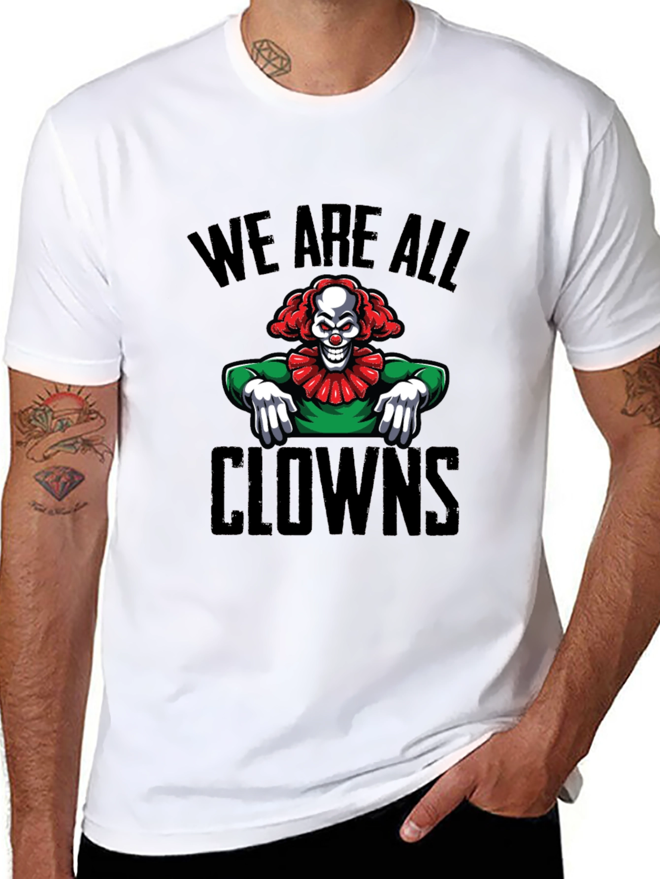Creepy Clown Graphic T-Shirt - We Are All Clowns