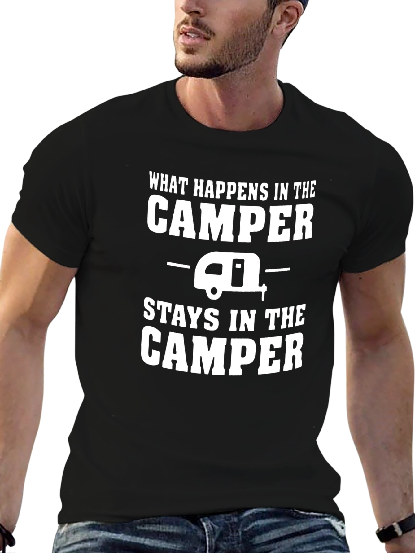 Camper T-Shirt: What Happens in the Camper