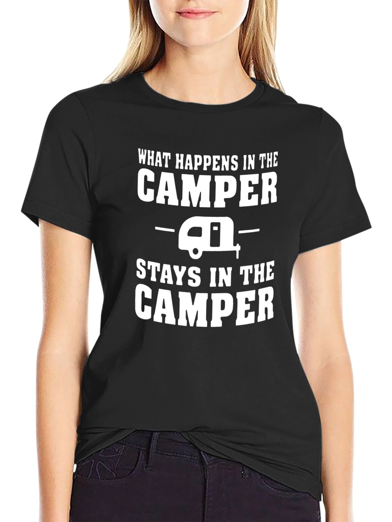 Camper T-Shirt: What Happens in the Camper