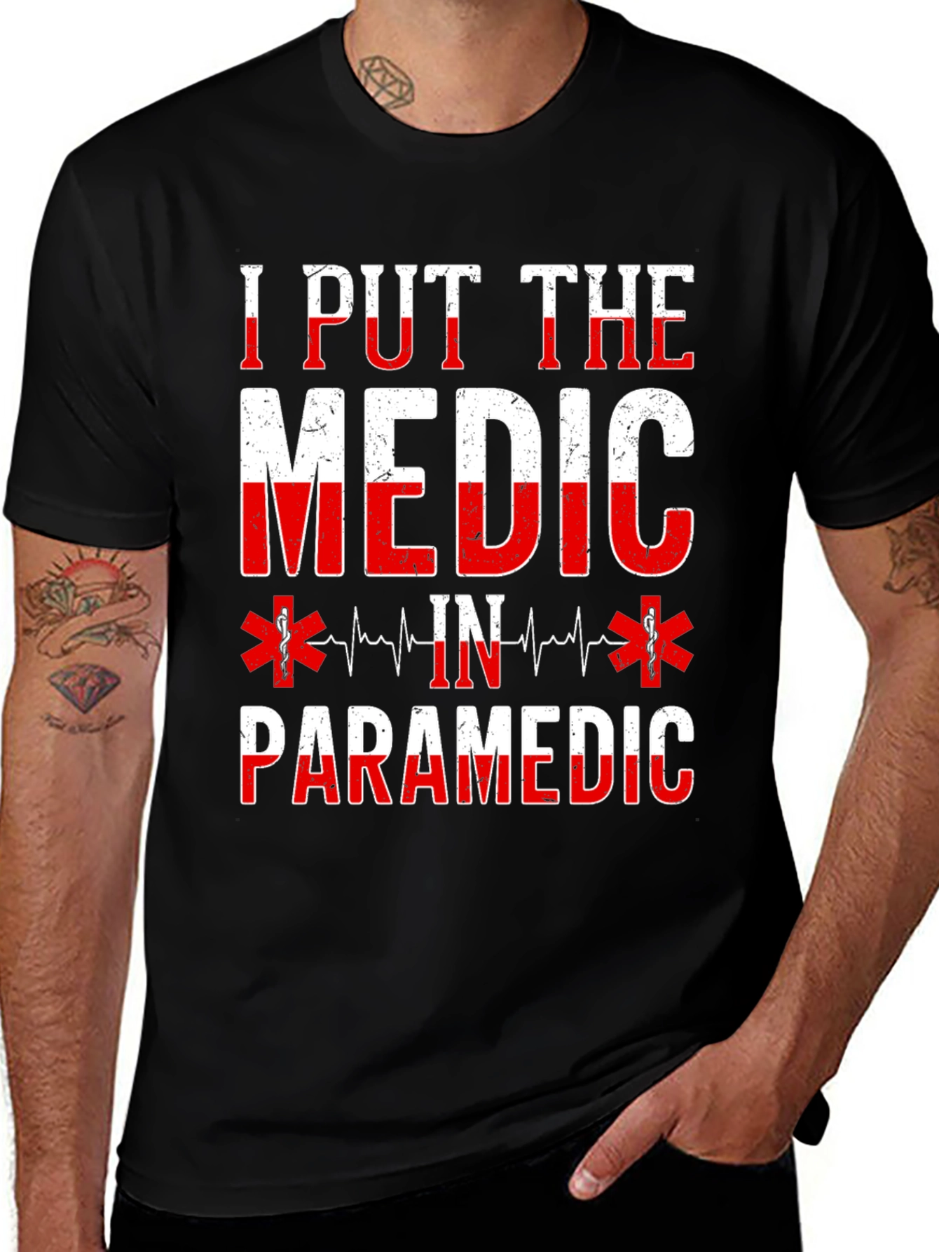 I Put The Medic In Paramedic Graphic T-Shirt