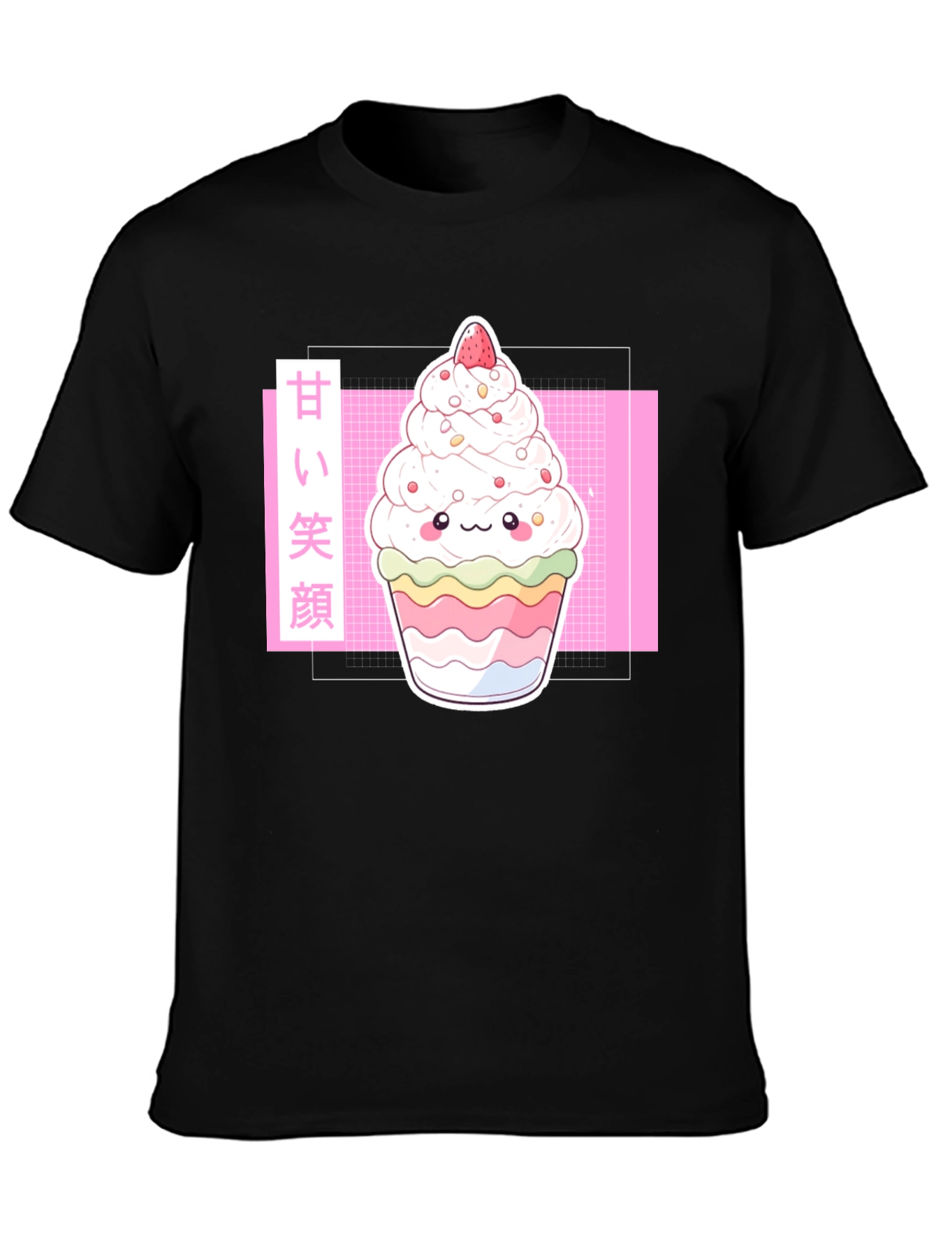 Kawaii Dessert T-Shirt - Sweet Smile Anime Graphic Tee