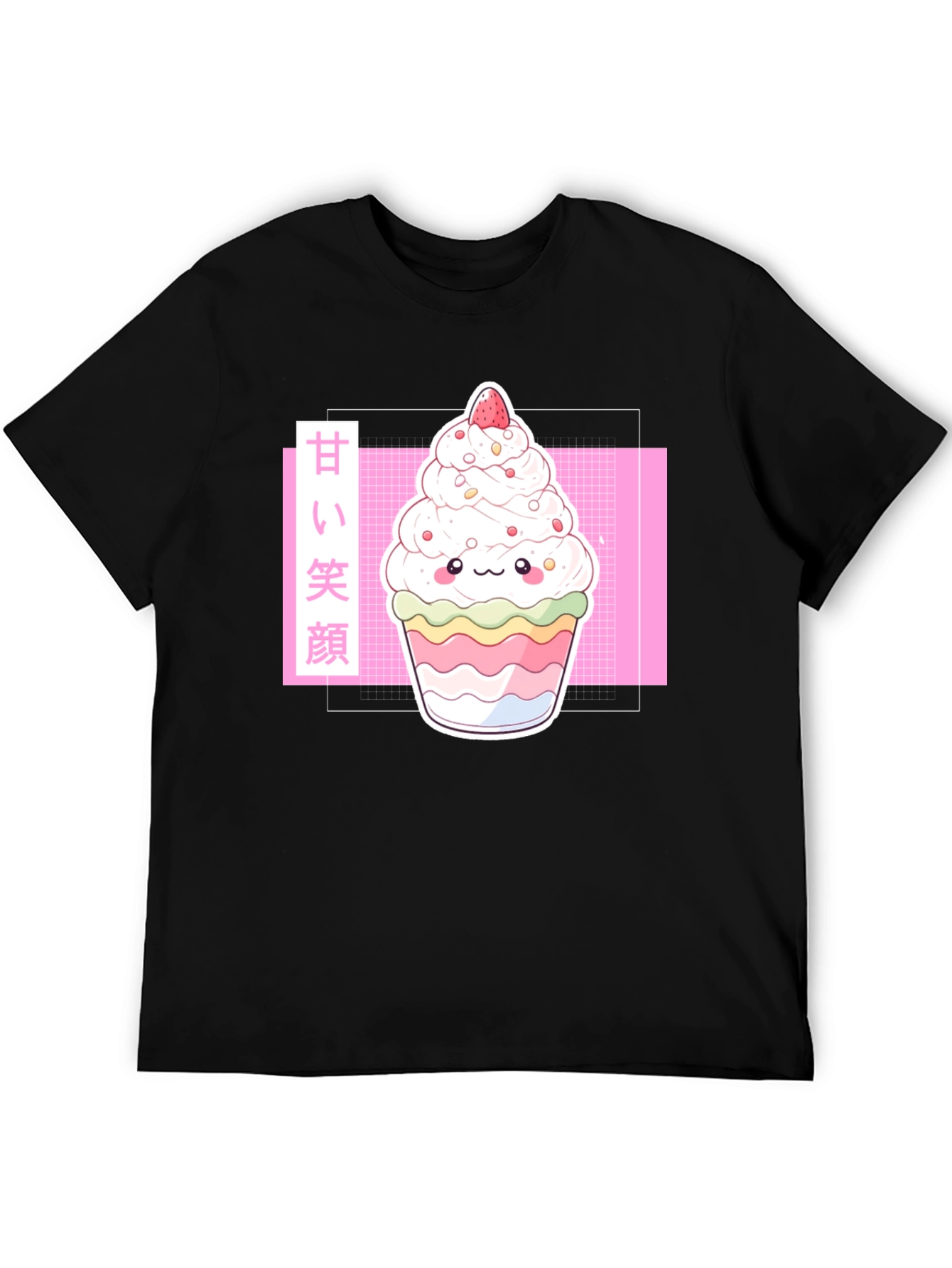 Kawaii Dessert T-Shirt - Sweet Smile Anime Graphic Tee