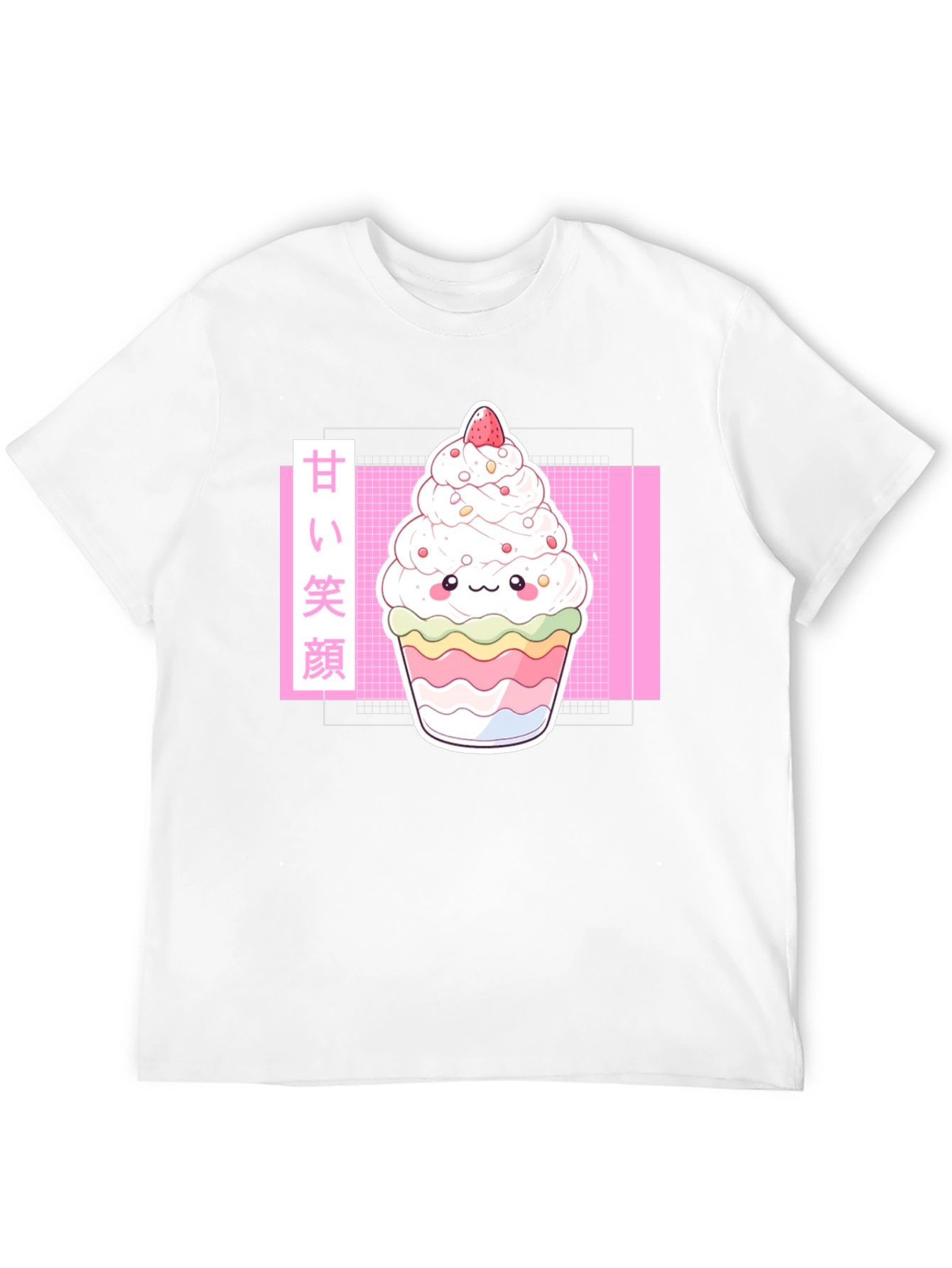 Kawaii Dessert T-Shirt - Sweet Smile Anime Graphic Tee