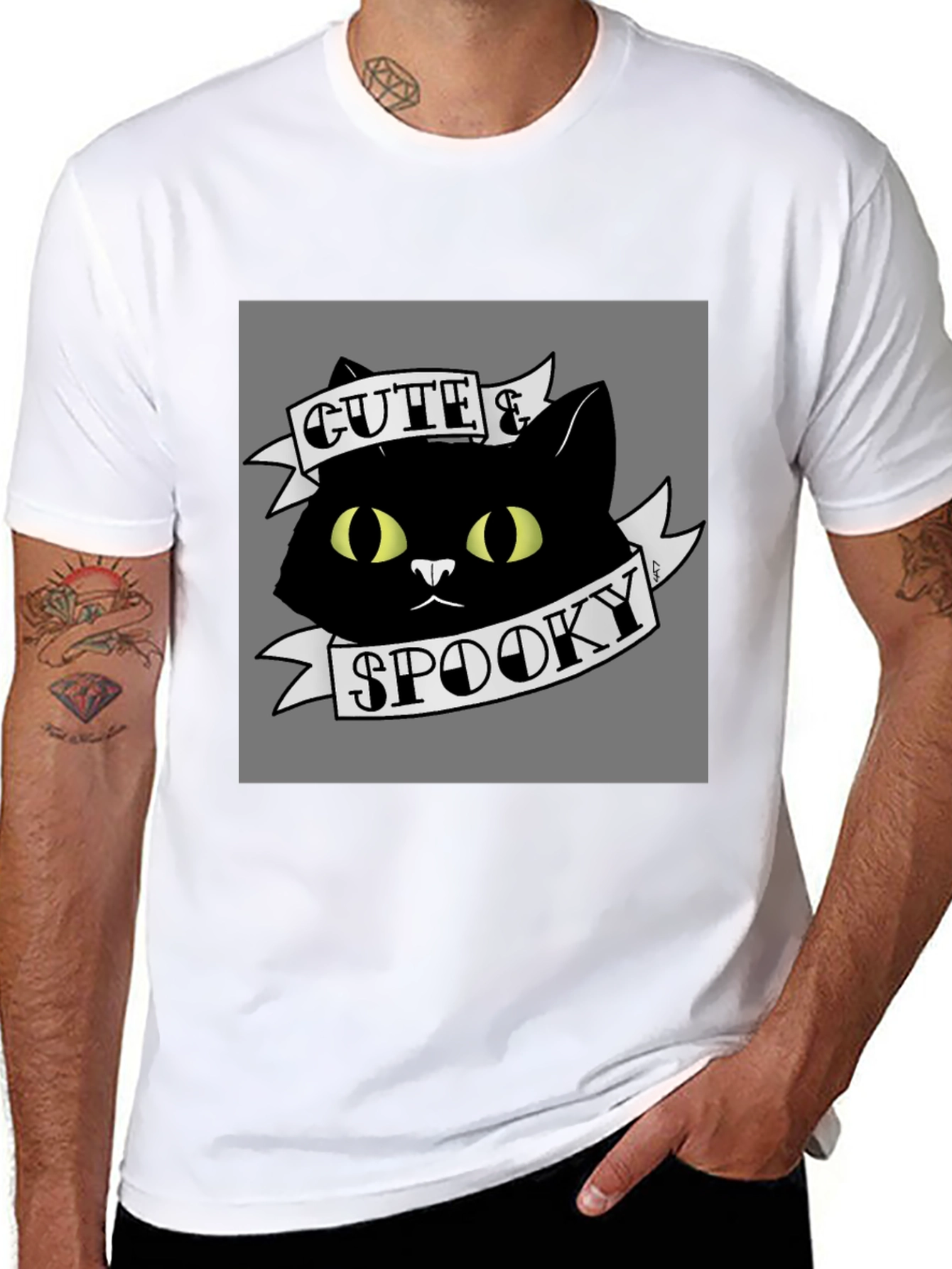 Cute & Spooky Black Cat T-Shirt