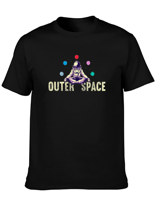 Outer Space Astronaut Meditation T-Shirt
