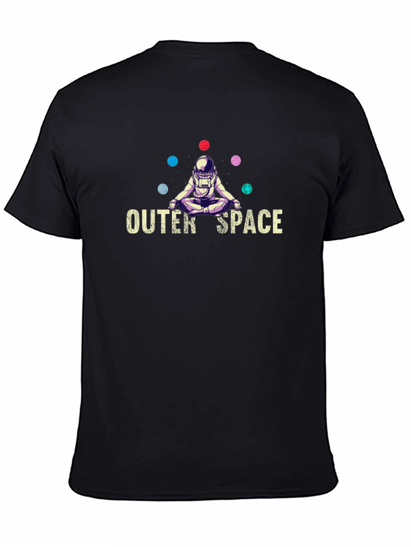 Outer Space Astronaut Meditation T-Shirt