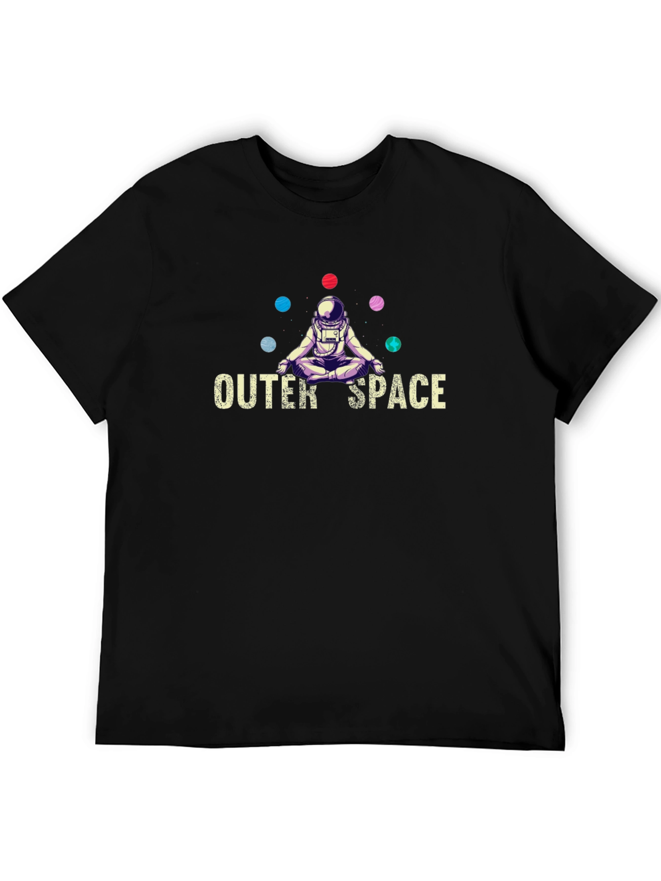 Outer Space Astronaut Meditation T-Shirt