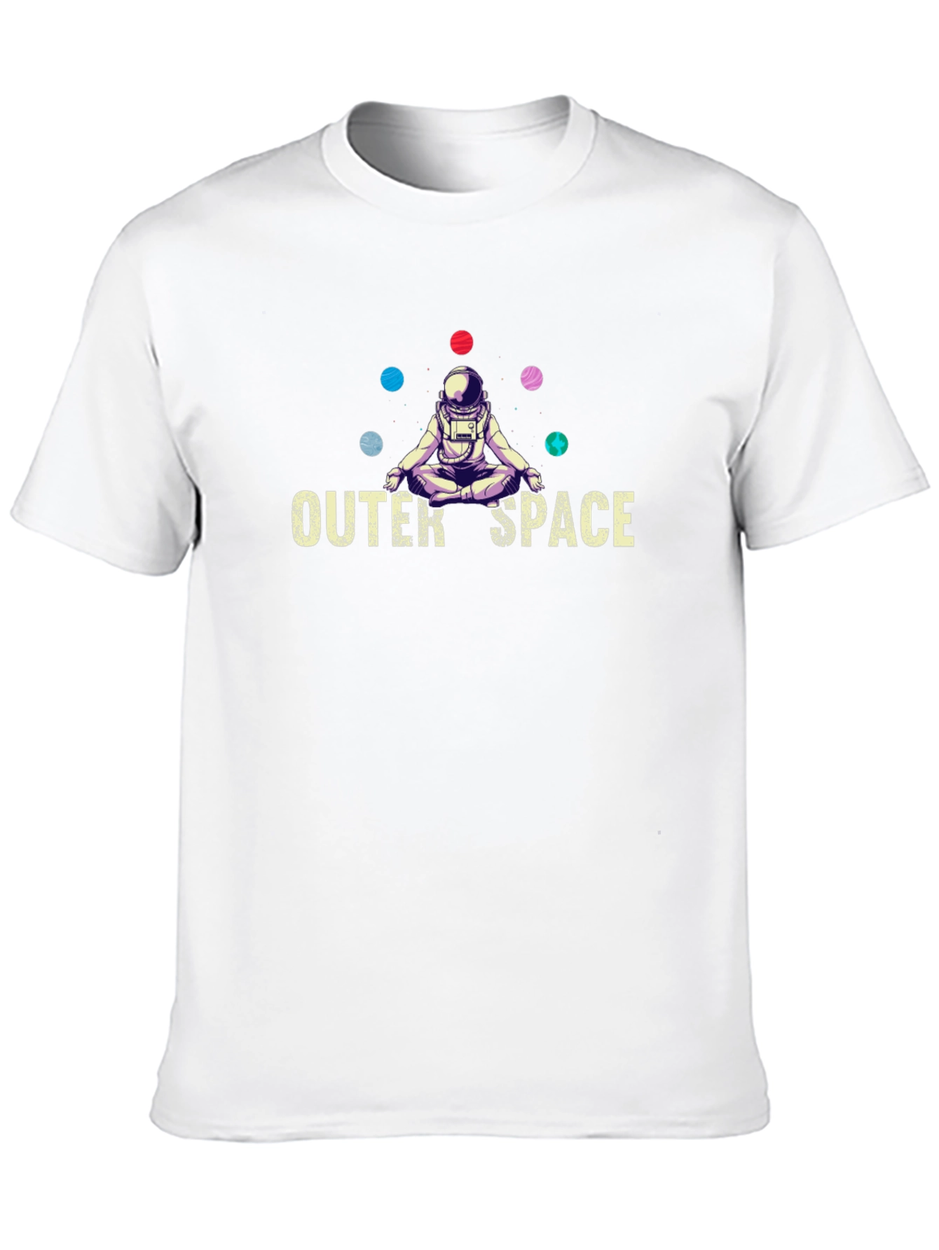 Outer Space Astronaut Meditation T-Shirt