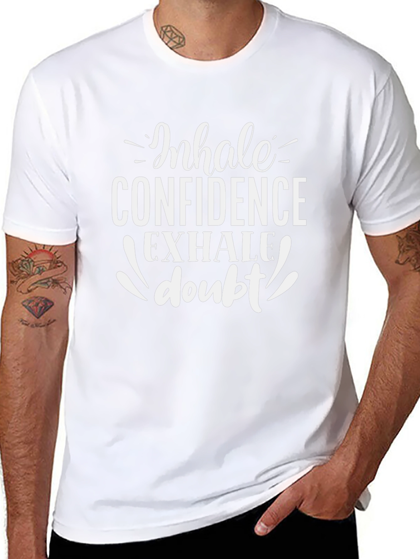 Inhale Confidence Exhale Doubt Graphic Tee