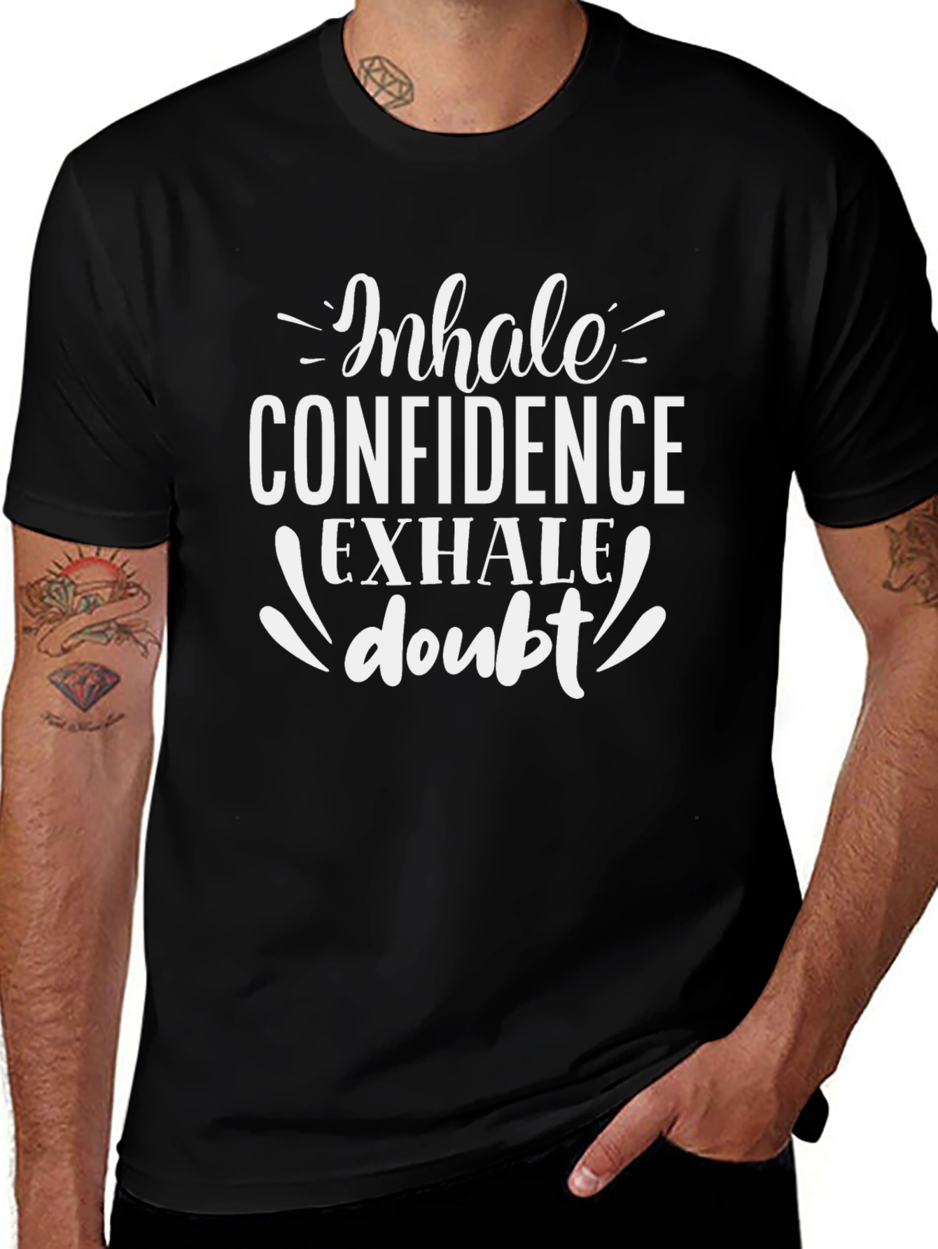 Inhale Confidence Exhale Doubt Graphic Tee