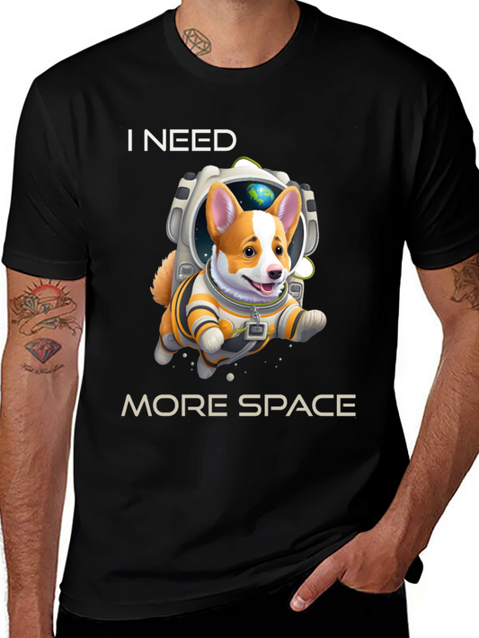 I Need More Space Corgi Astronaut T-Shirt