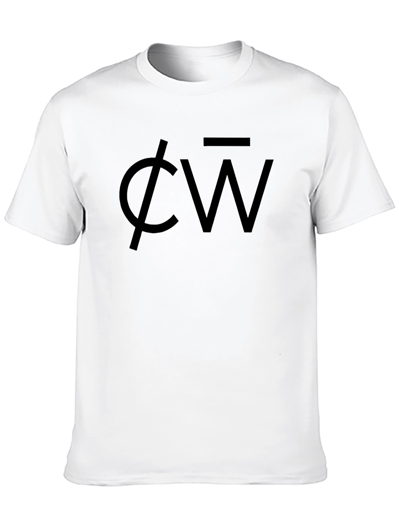 Mens Black CW Logo Graphic Tee
