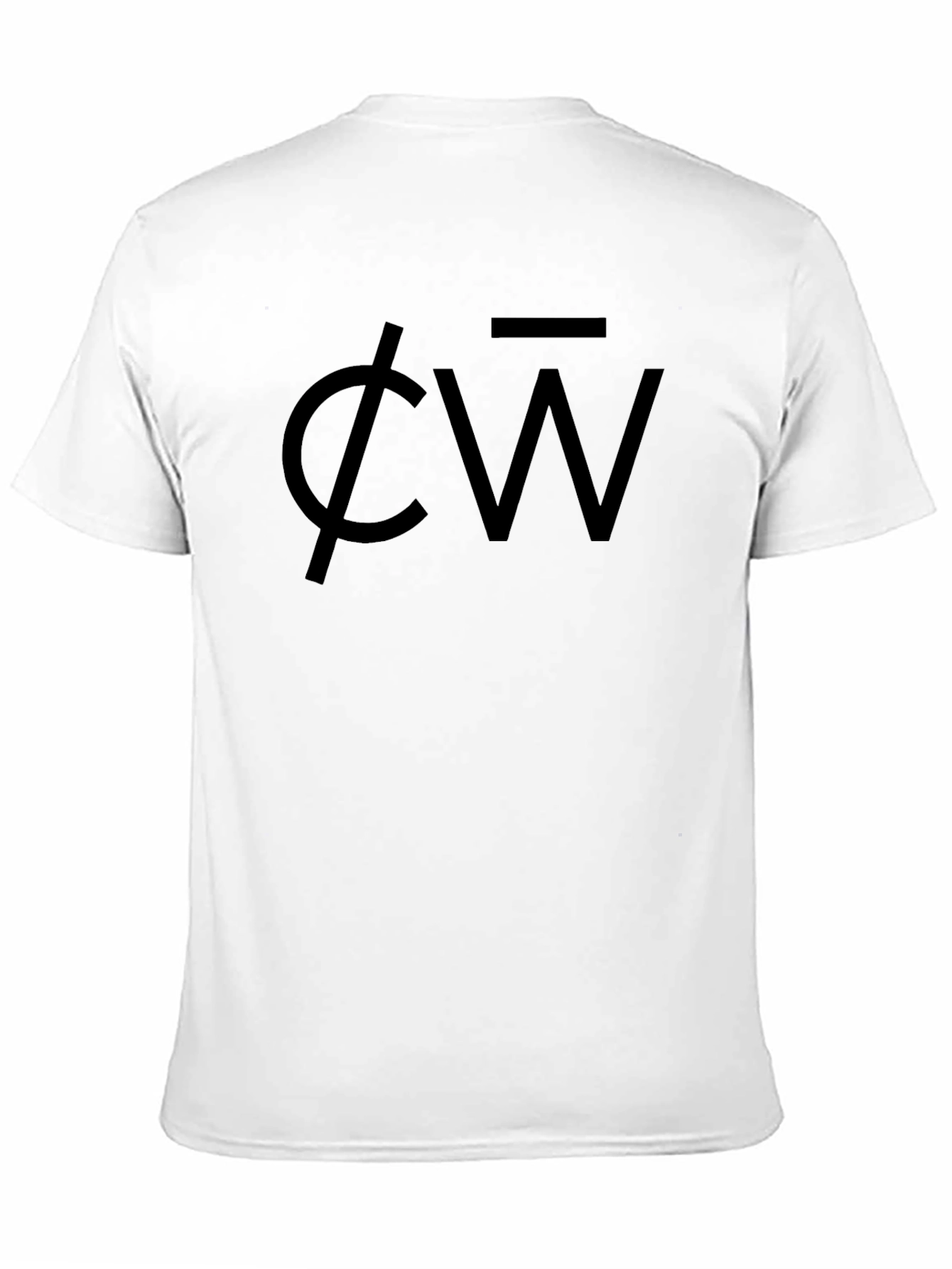 Mens Black CW Logo Graphic Tee