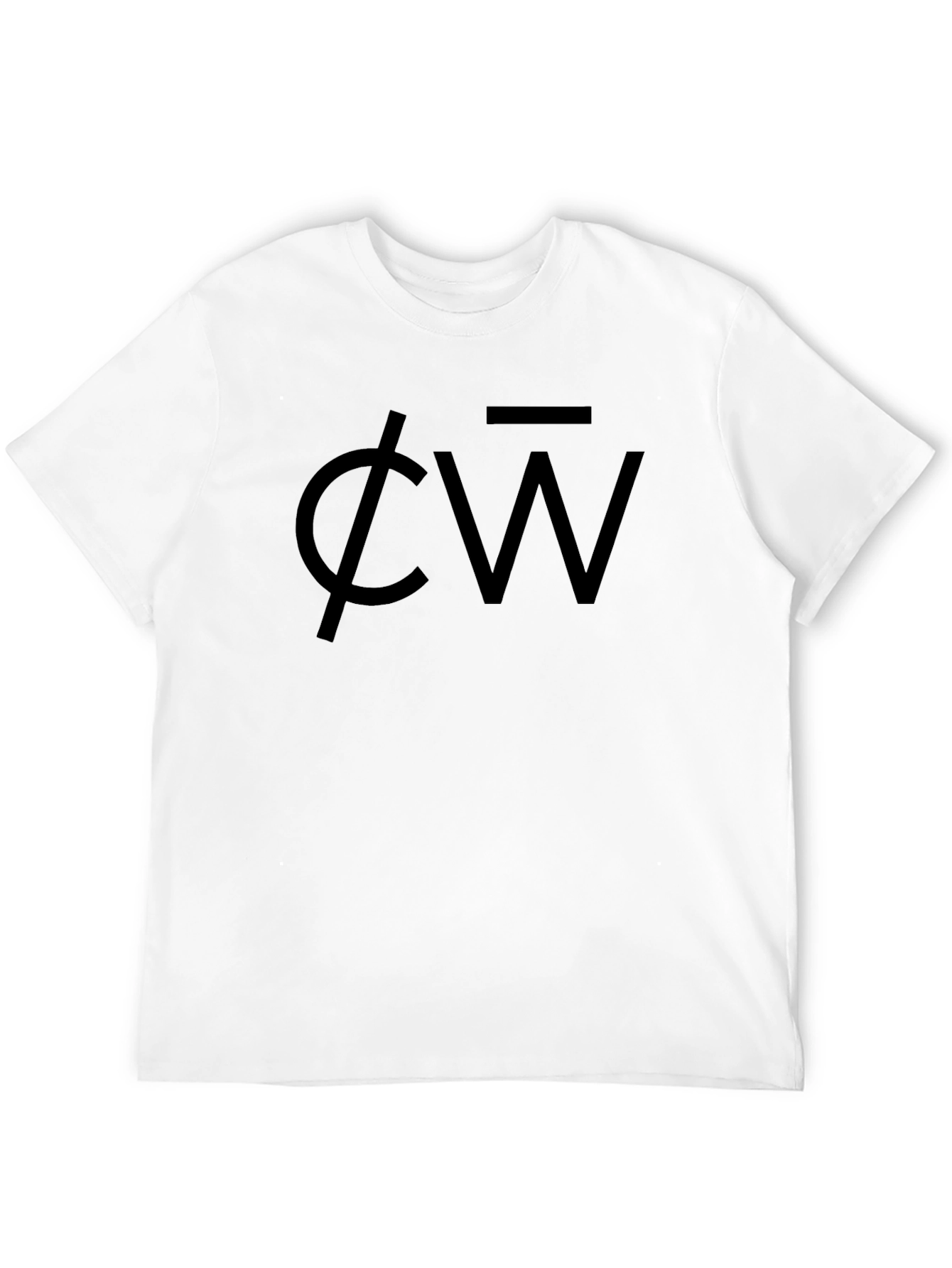 Mens Black CW Logo Graphic Tee