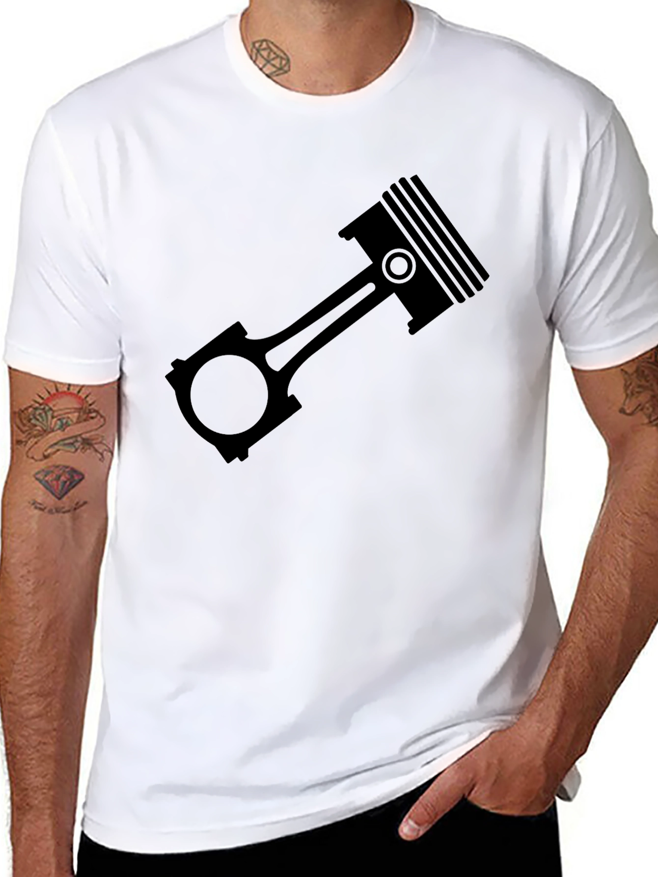 Piston Graphic Tee - Automotive Enthusiast T-Shirt