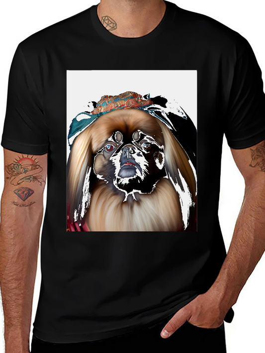 Dog with Headscarf T-Shirt - Funky Graphic Tee