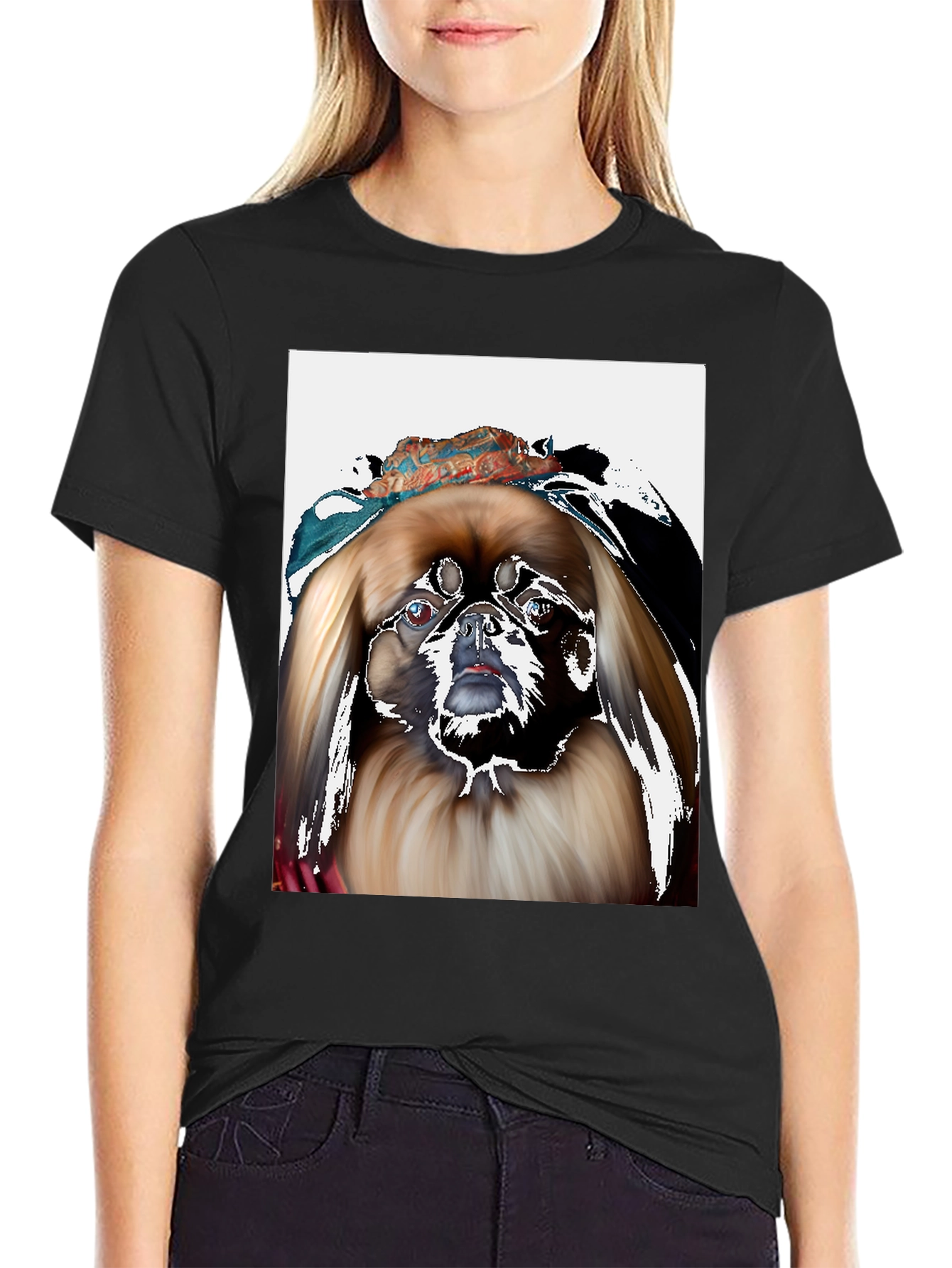 Dog with Headscarf T-Shirt - Funky Graphic Tee