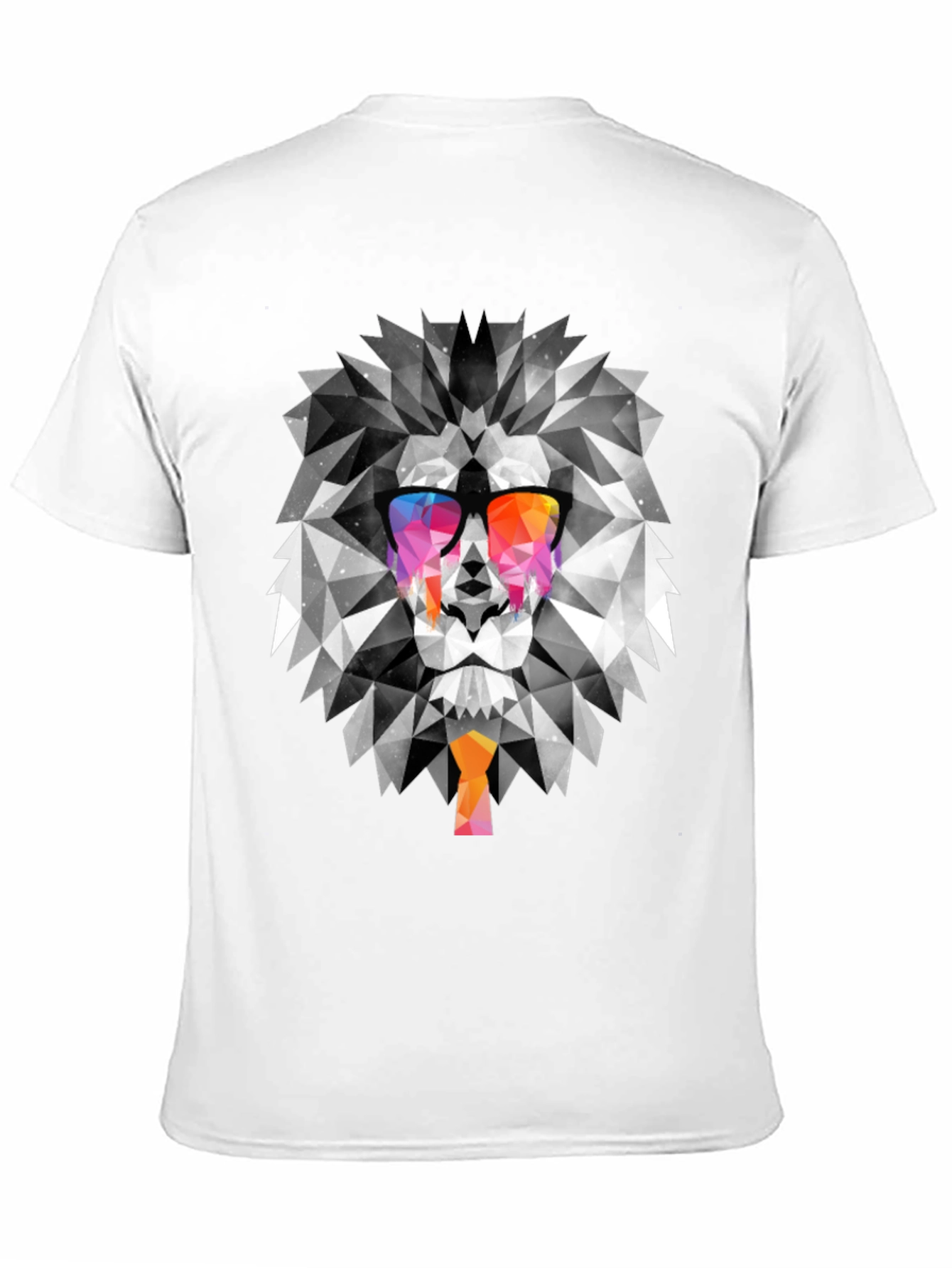 Geometric Lion T-Shirt - Unique Graphic Tee