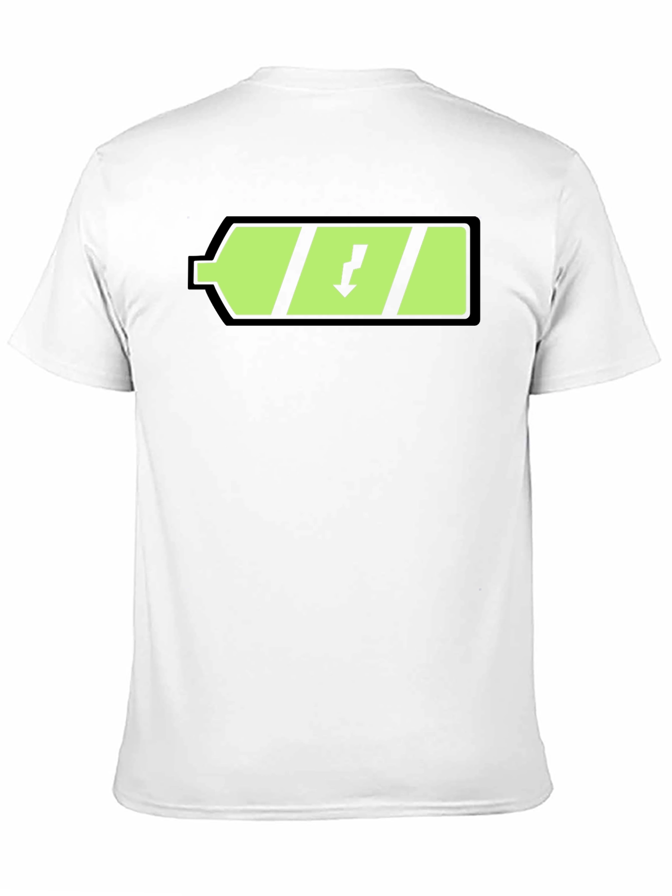 Charged Up Black T-Shirt with Battery Graphic
