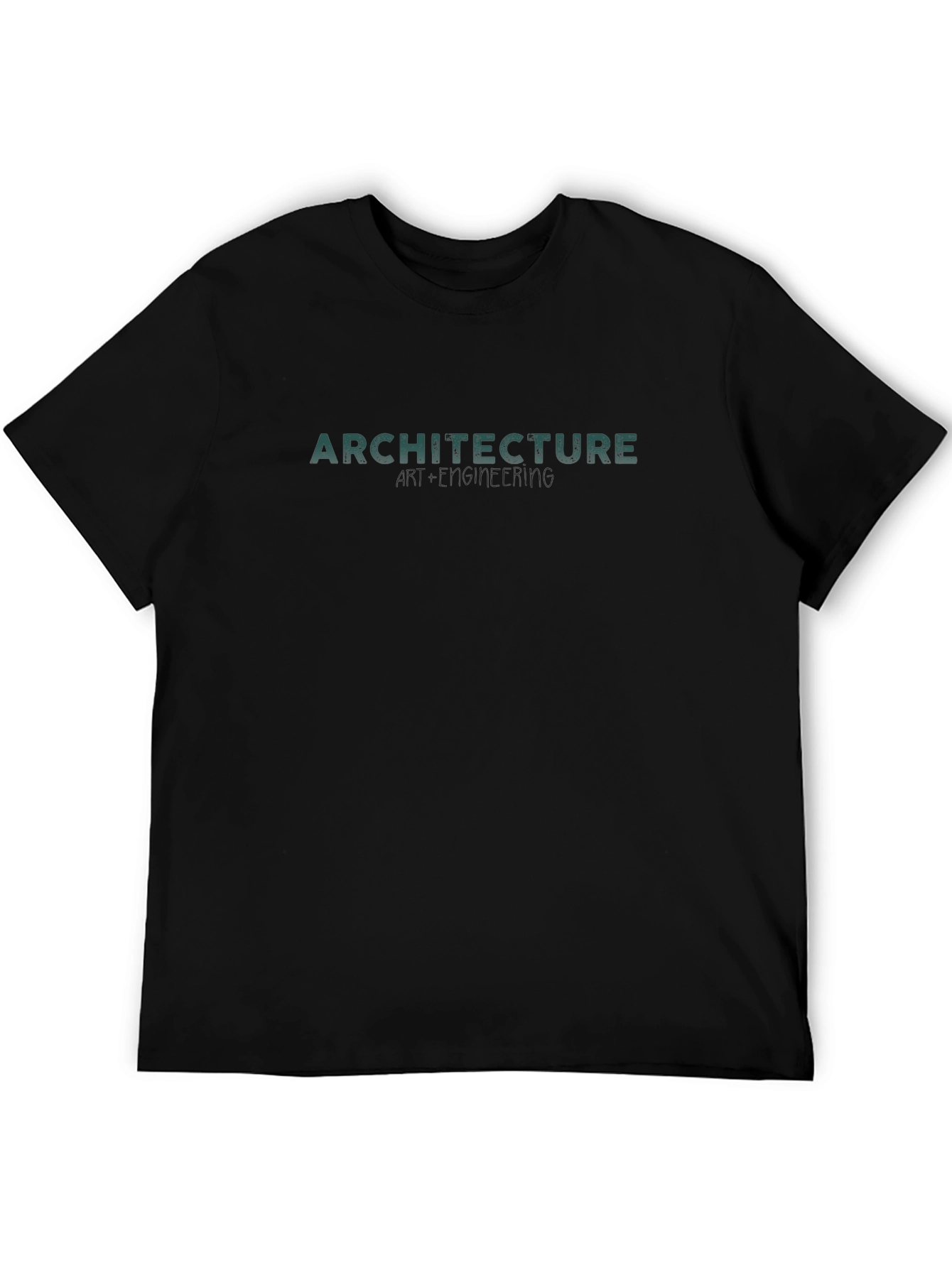 Architecture Graphic Tee - Stylish Modern Fit Black T-Shirt