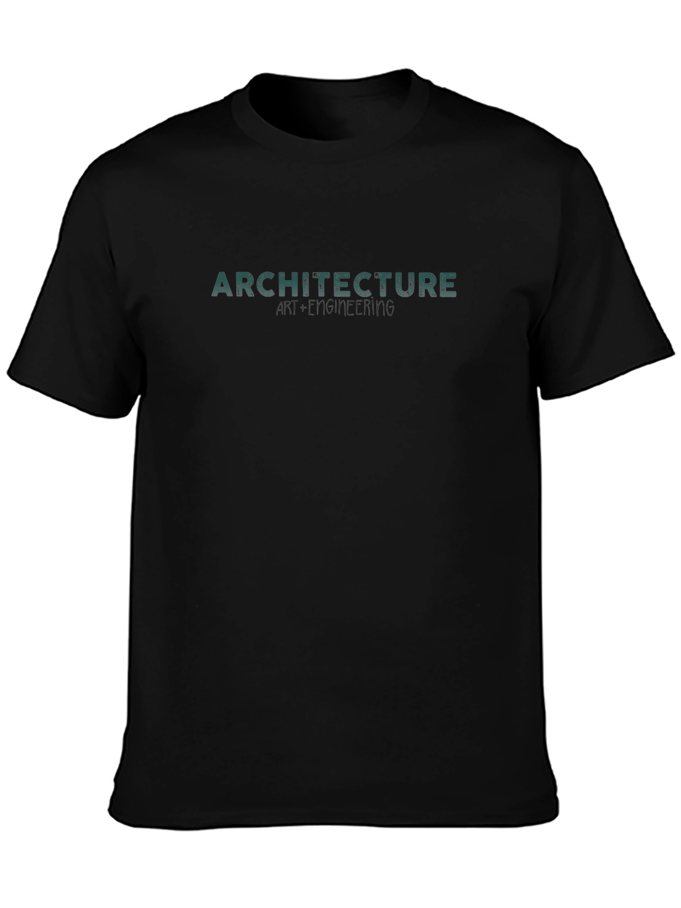Architecture Graphic Tee - Stylish Modern Fit Black T-Shirt