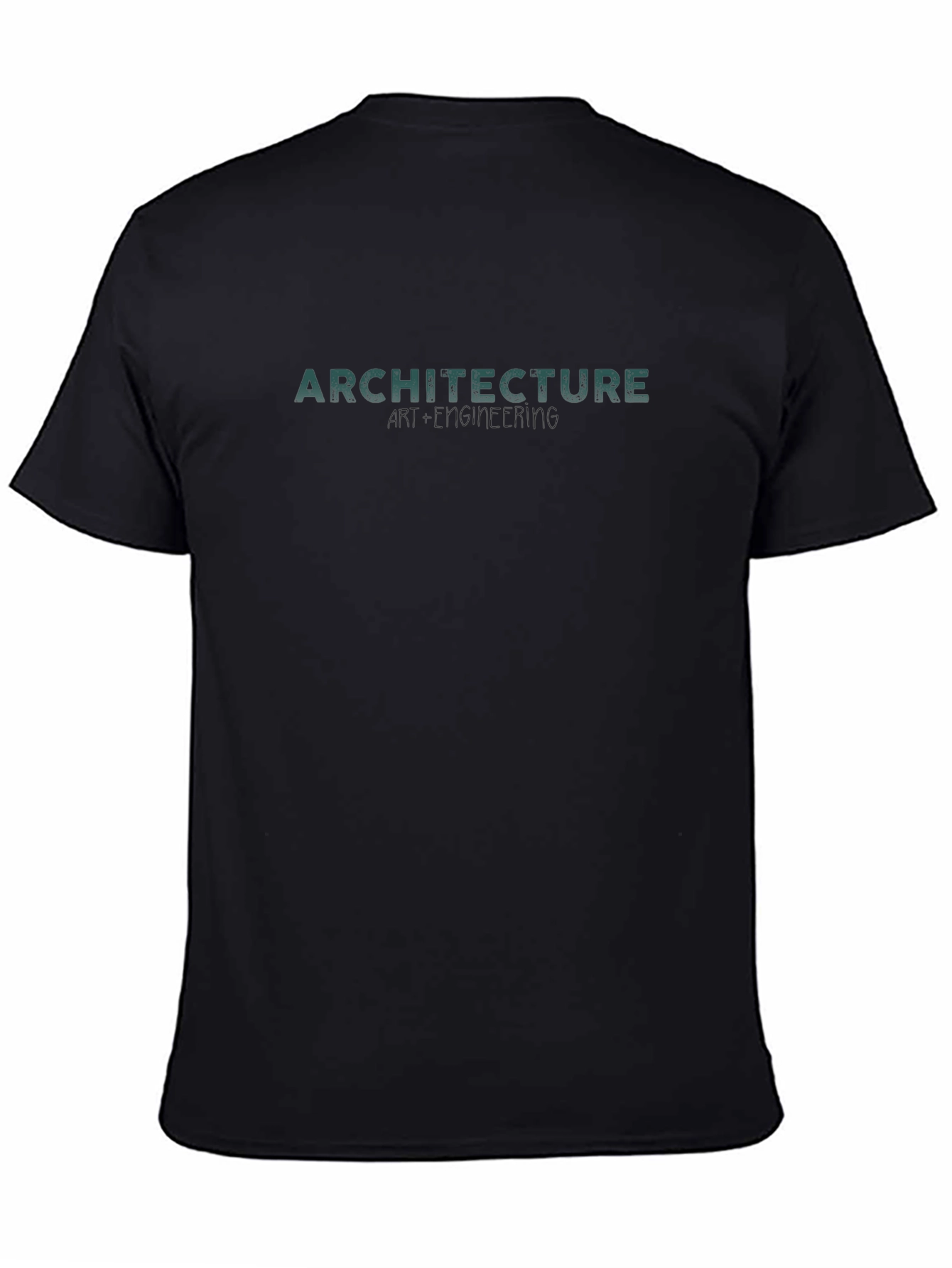 Architecture Graphic Tee - Stylish Modern Fit Black T-Shirt
