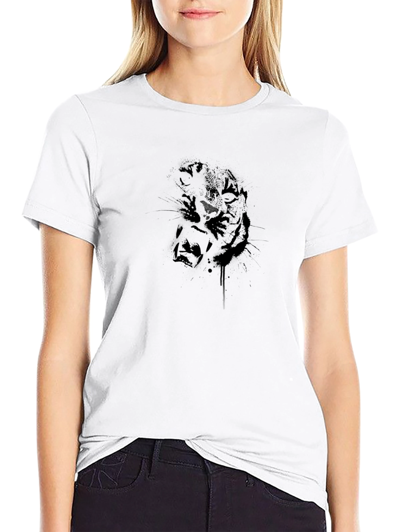 Black Tiger Graphic Tee - Stylish Mens T-Shirt