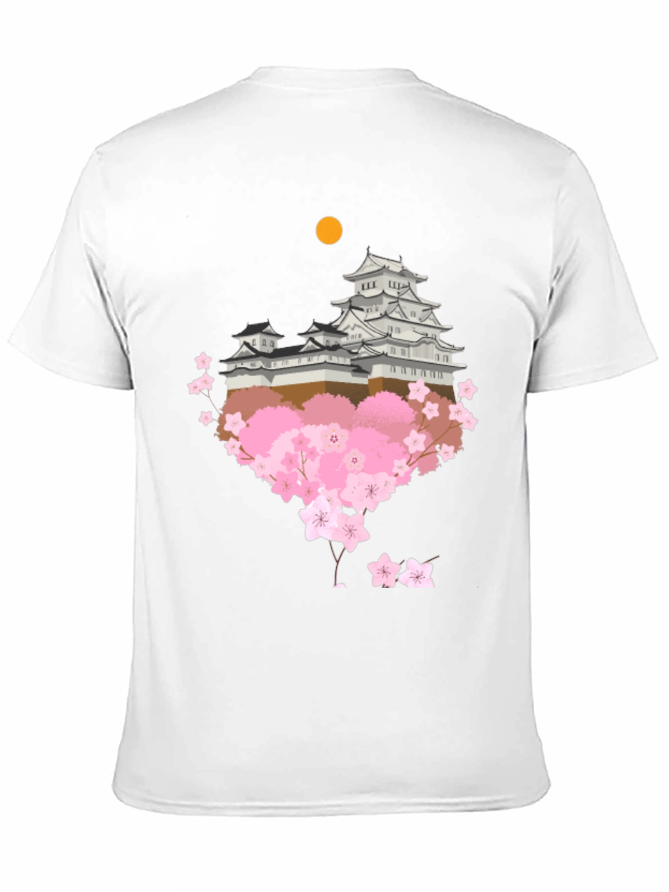 Japanese Castle & Cherry Blossom T-Shirt