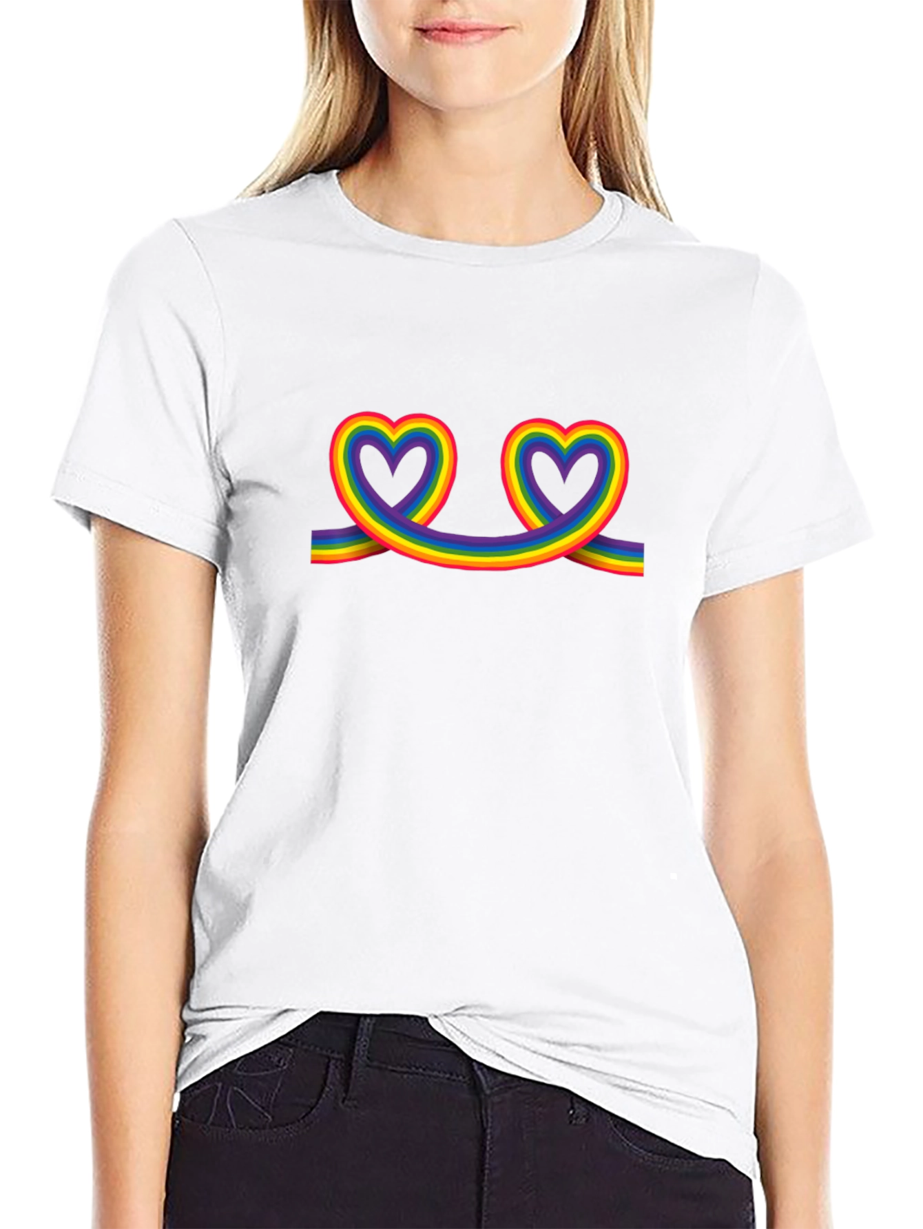 Rainbow Heart Pride T-Shirt