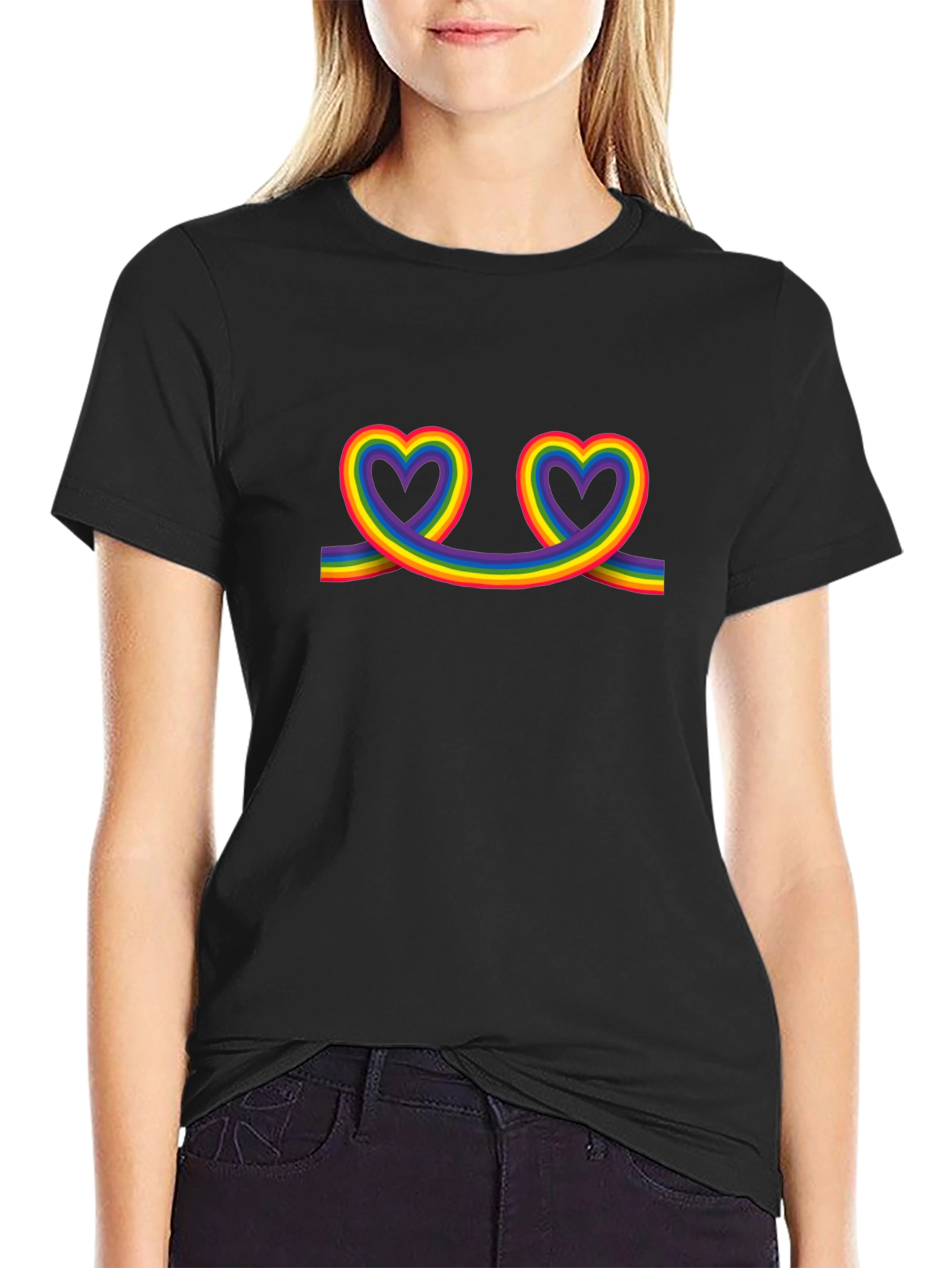 Rainbow Heart Pride T-Shirt