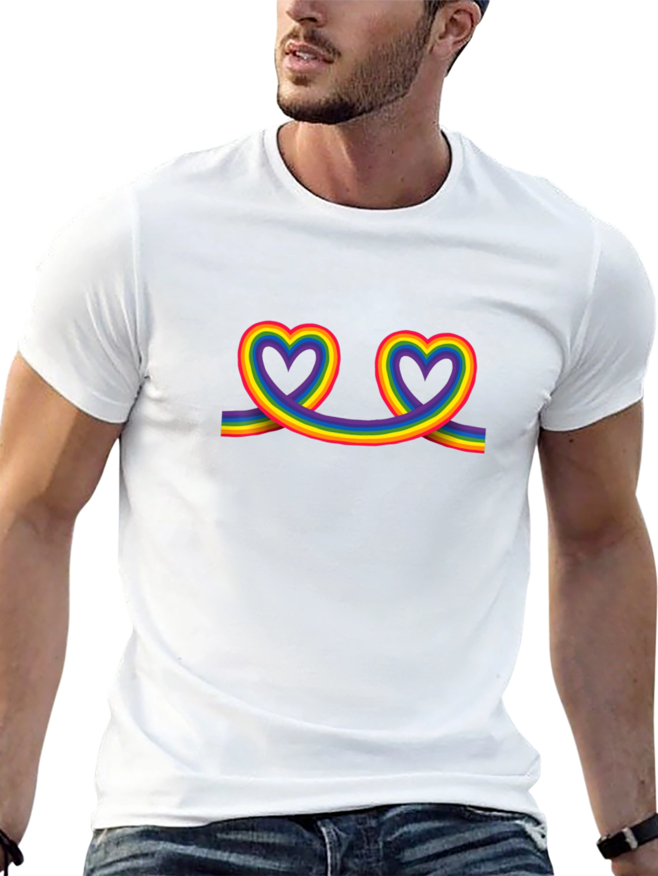 Rainbow Heart Pride T-Shirt