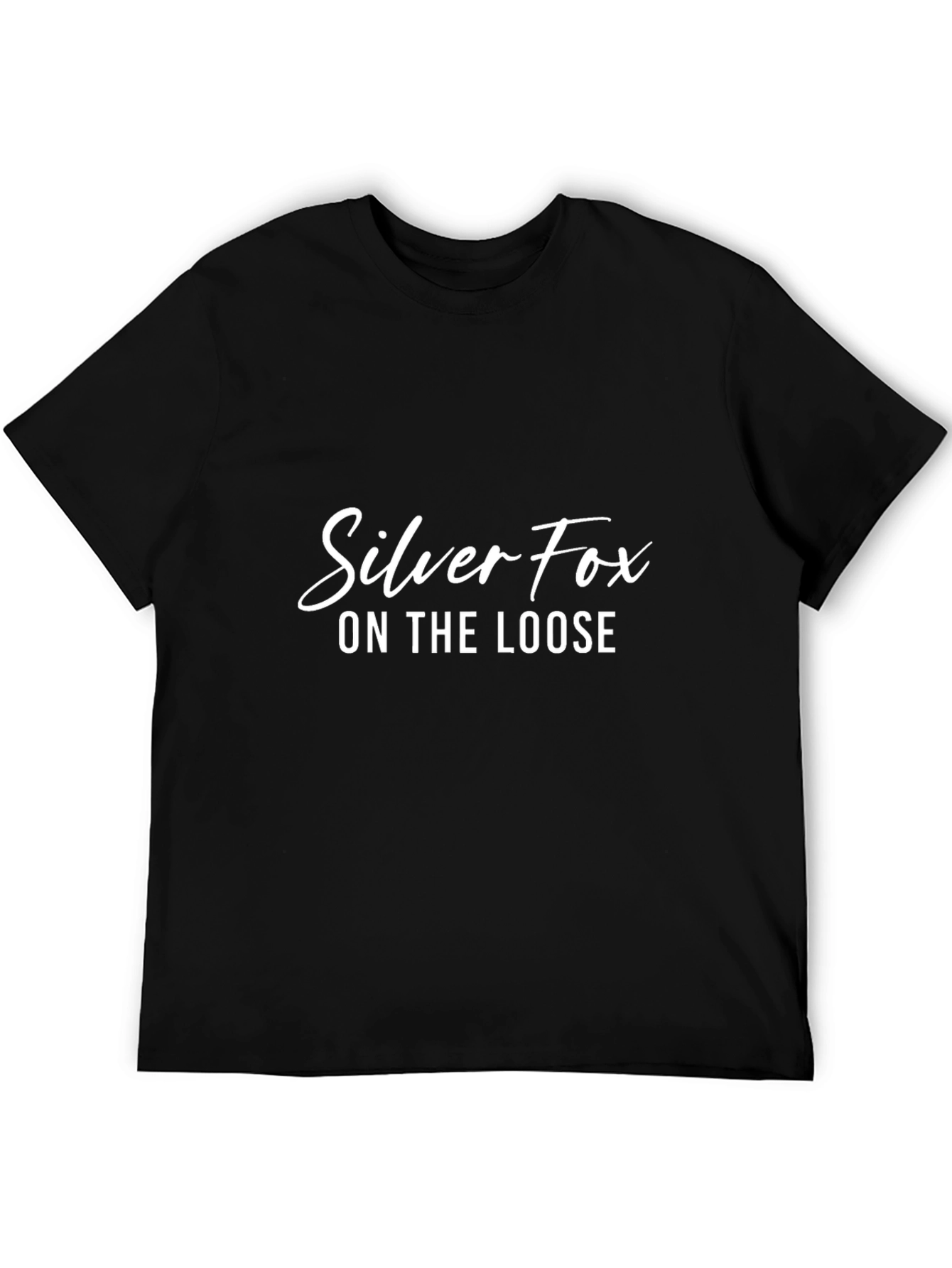 Silver Fox Graphic Tee - Mens Black T-Shirt
