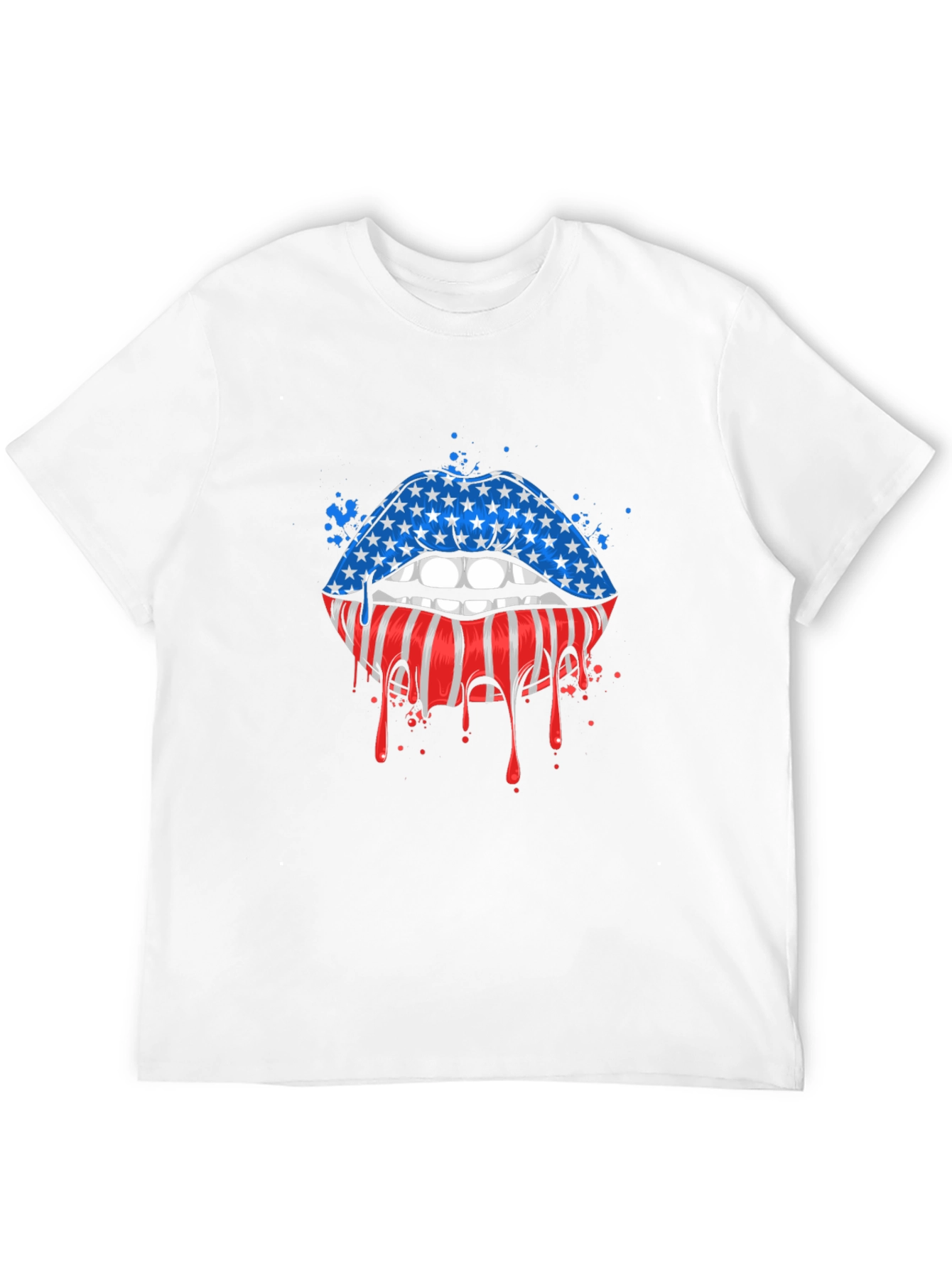 American Flag Lips Graphic Tee