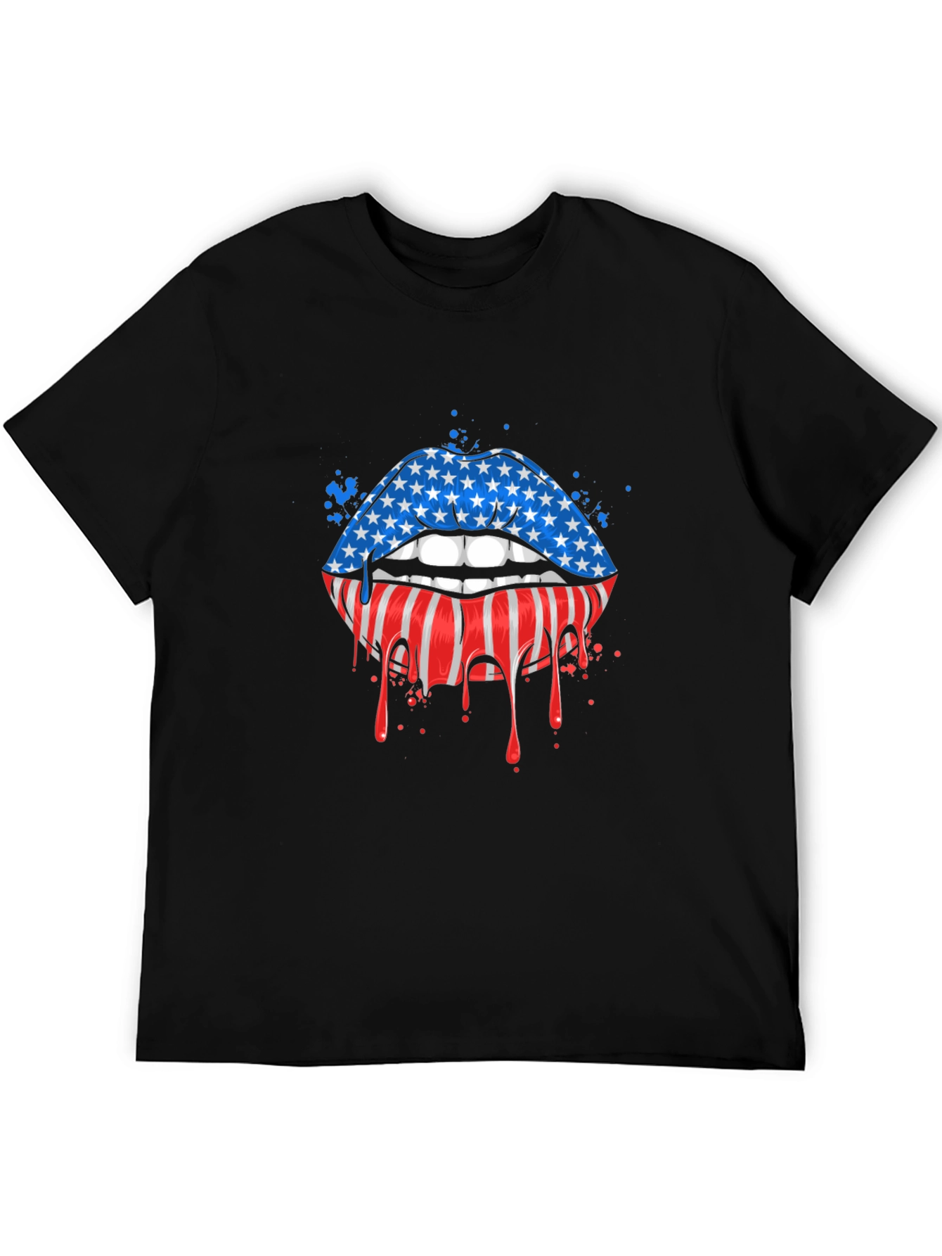 American Flag Lips Graphic Tee