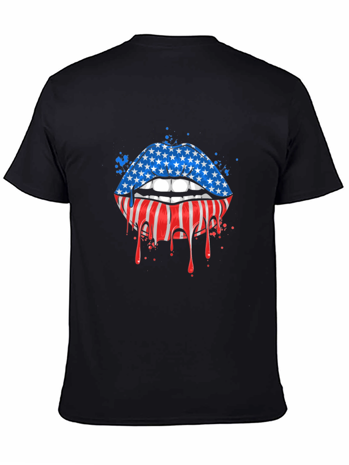 American Flag Lips Graphic Tee