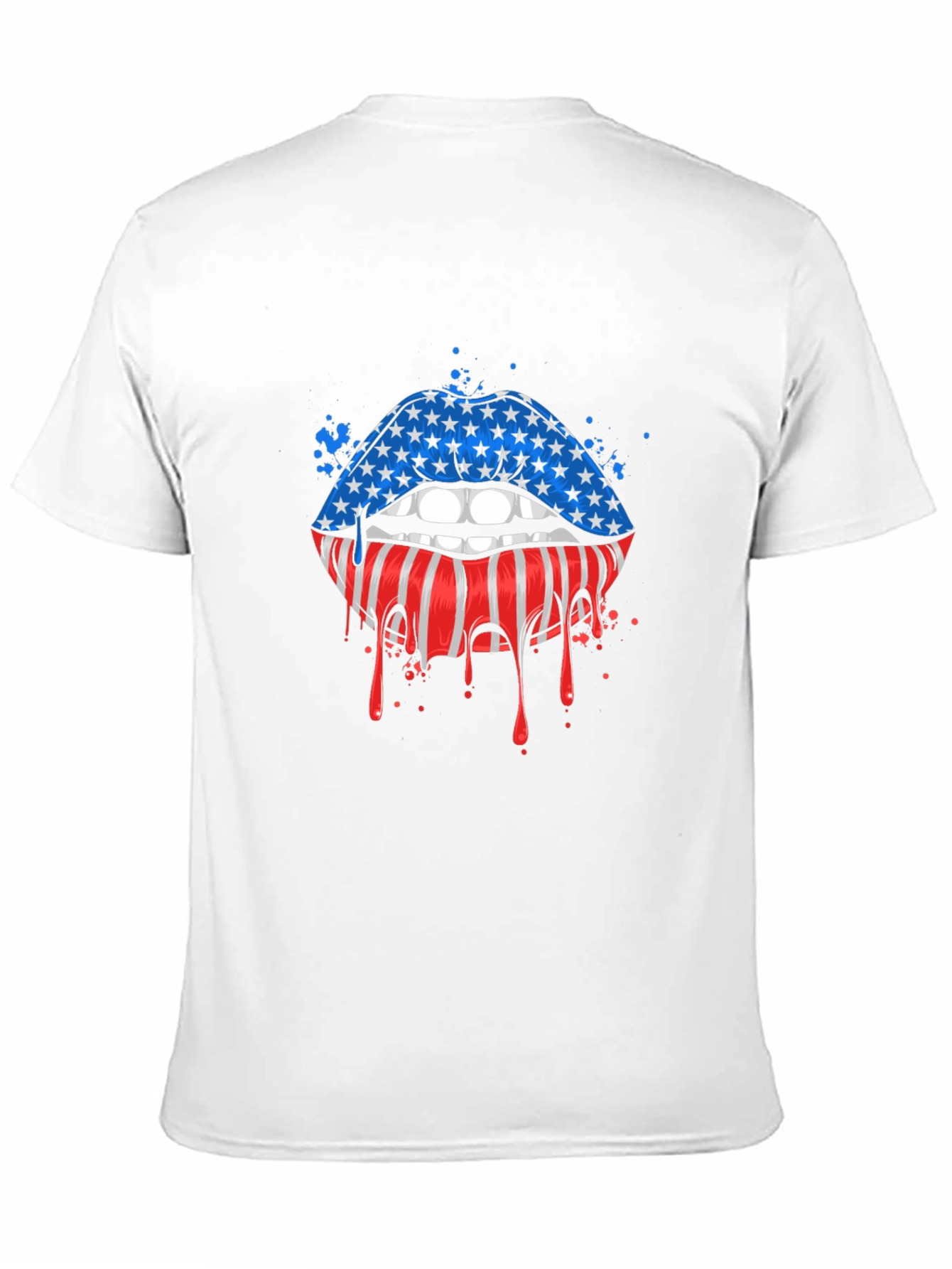 American Flag Lips Graphic Tee