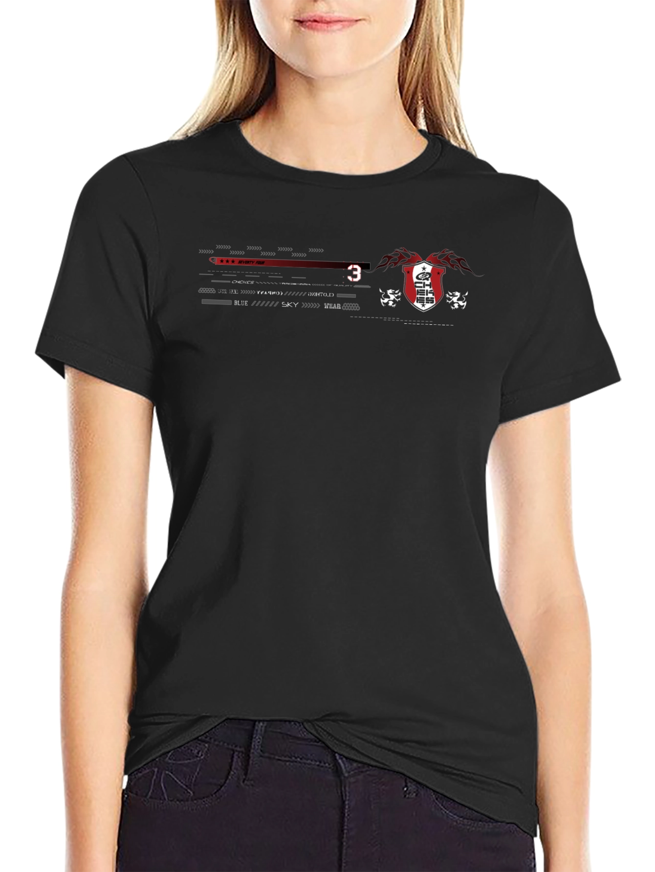 Emblem Graphic Black T-Shirt