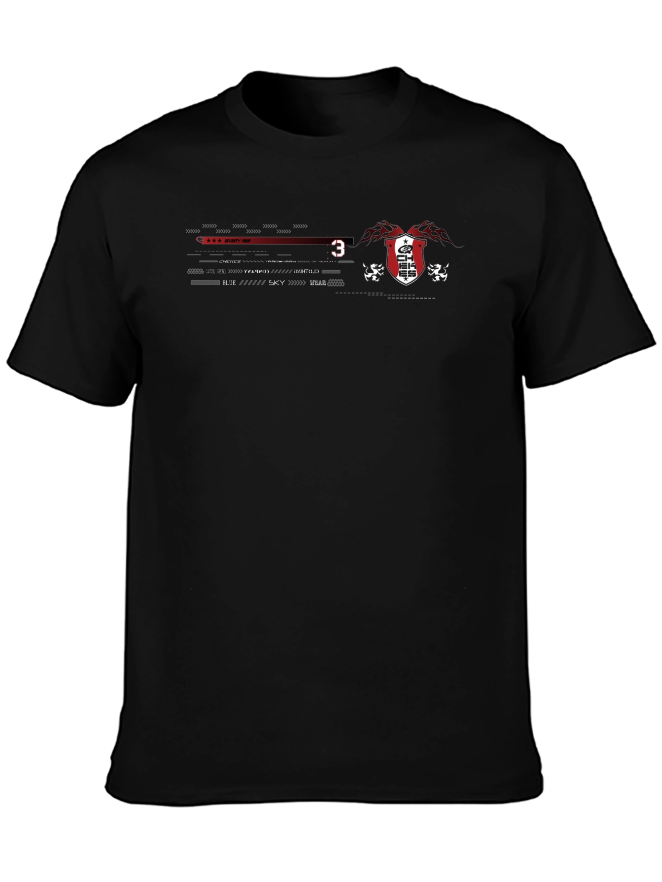 Emblem Graphic Black T-Shirt