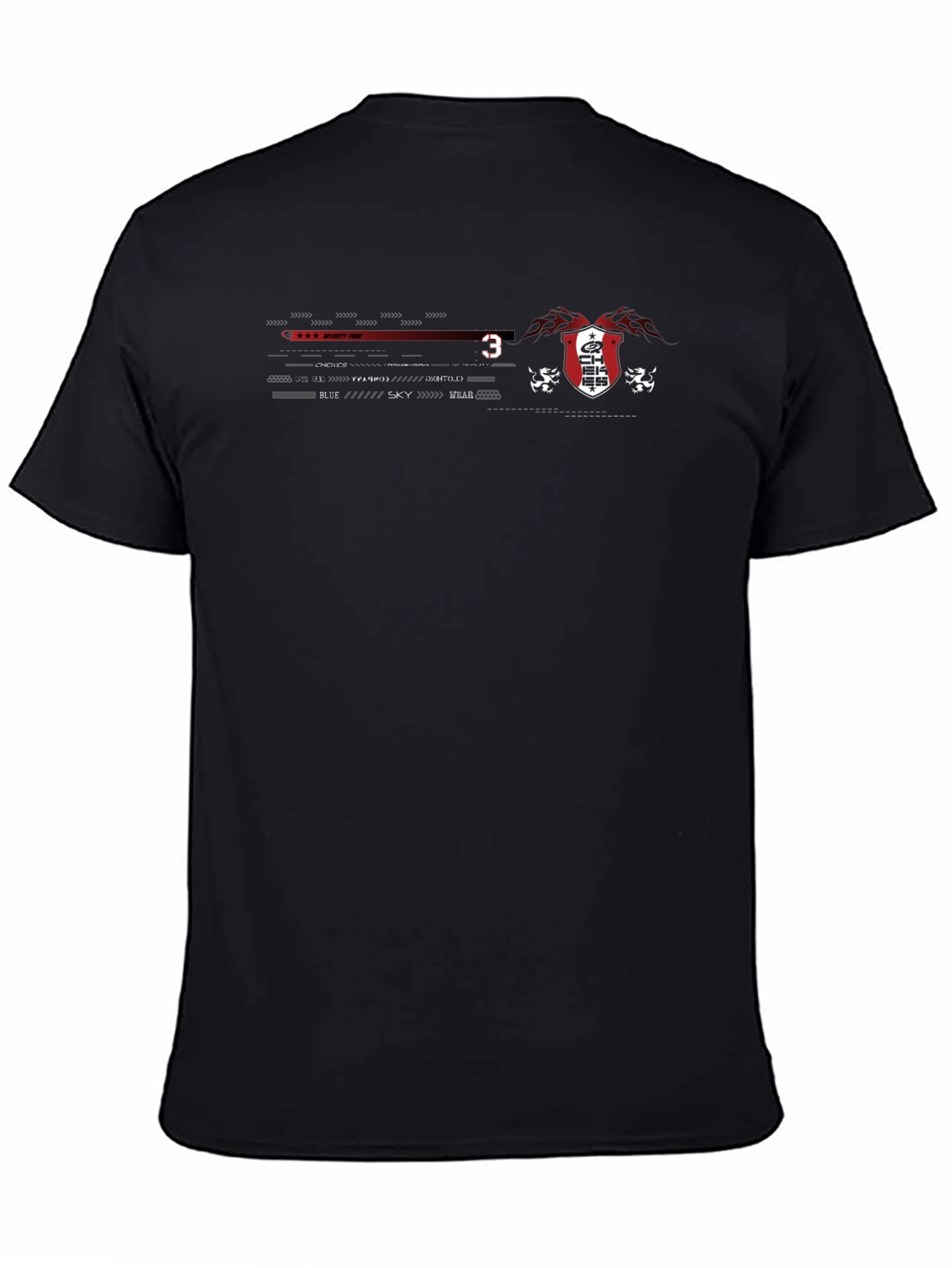 Emblem Graphic Black T-Shirt