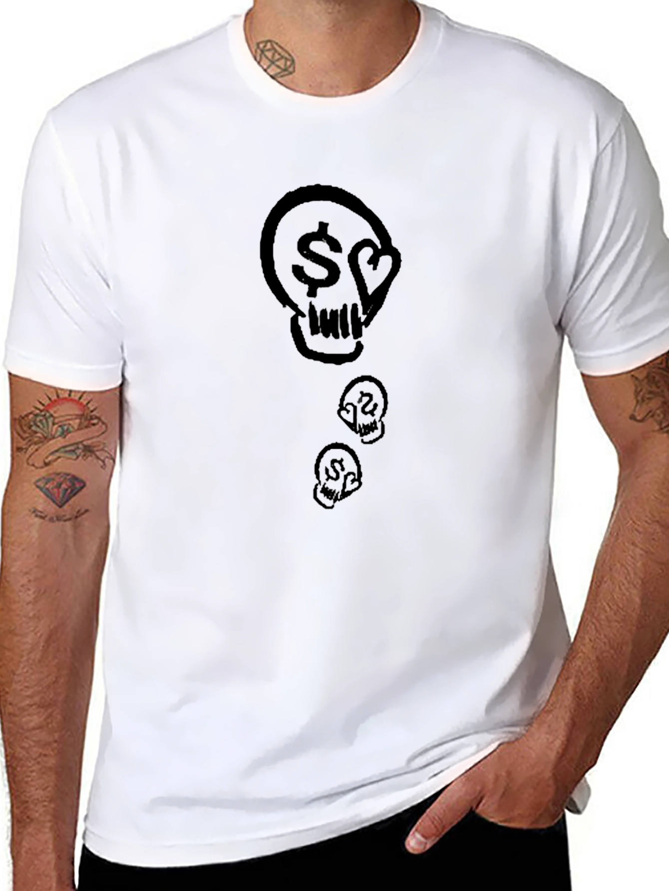 Skull Graphic Black T-Shirt