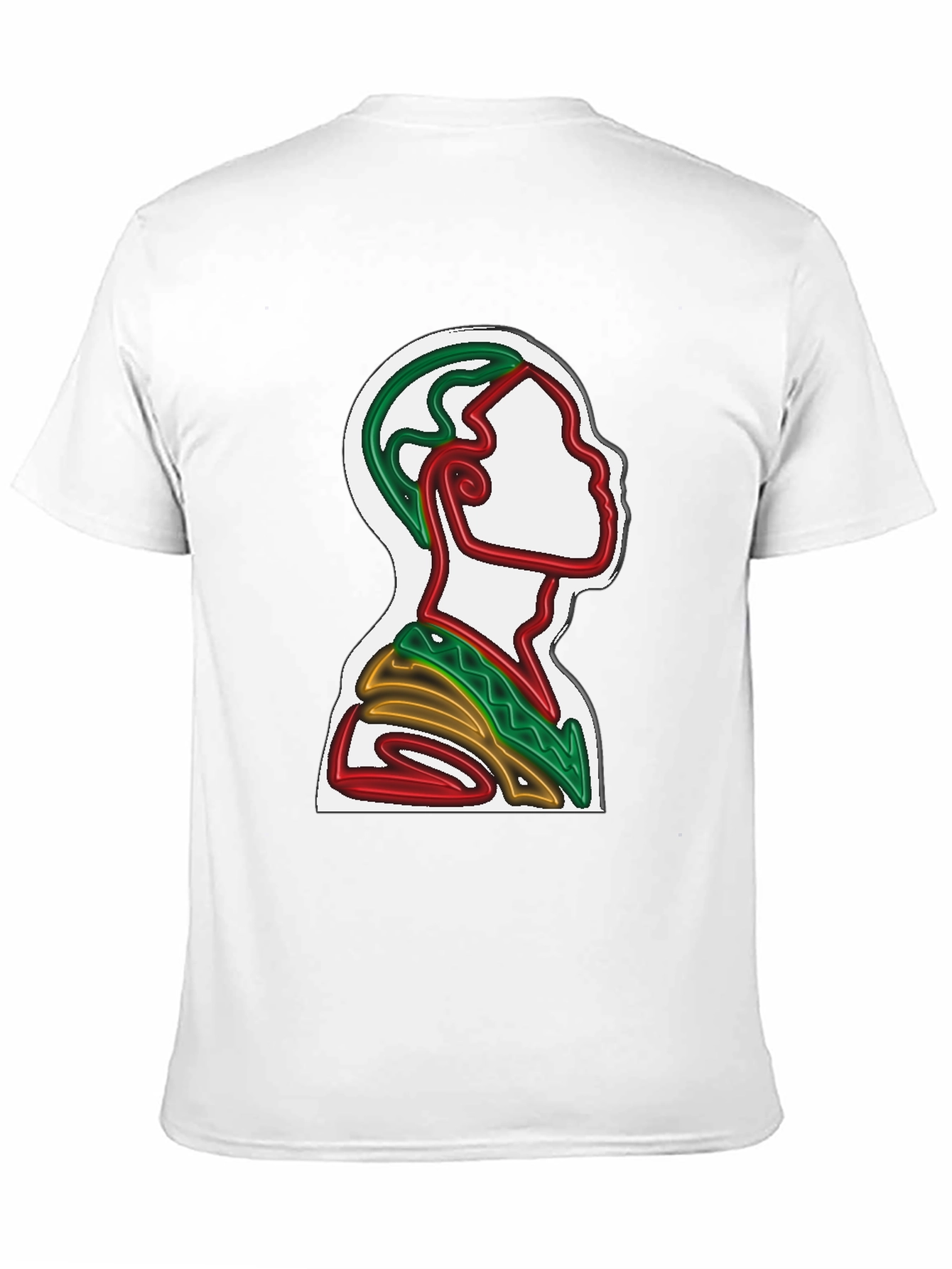 Abstract Line Art T-Shirt - Artistic Graphic Tee