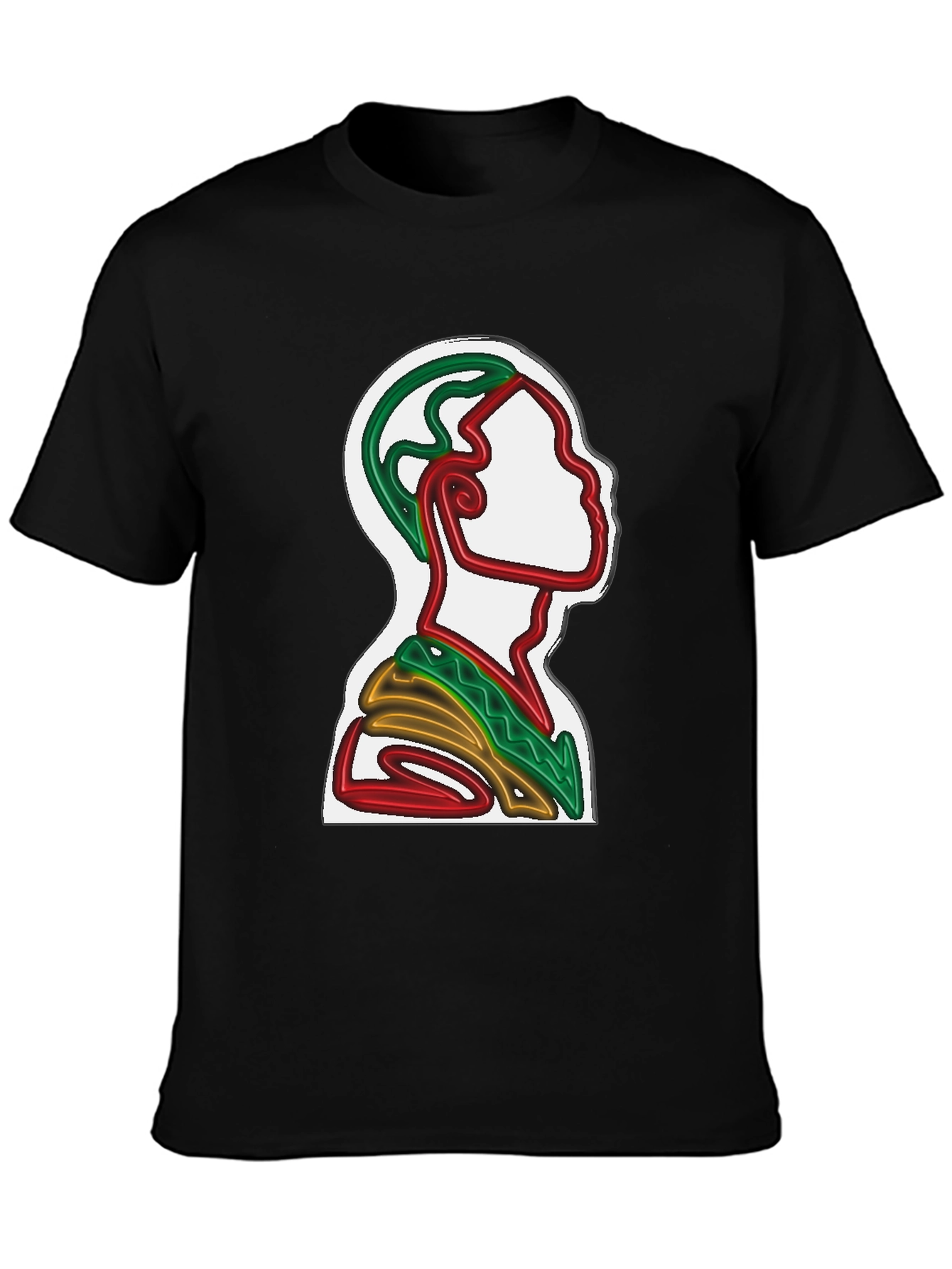 Abstract Line Art T-Shirt - Artistic Graphic Tee