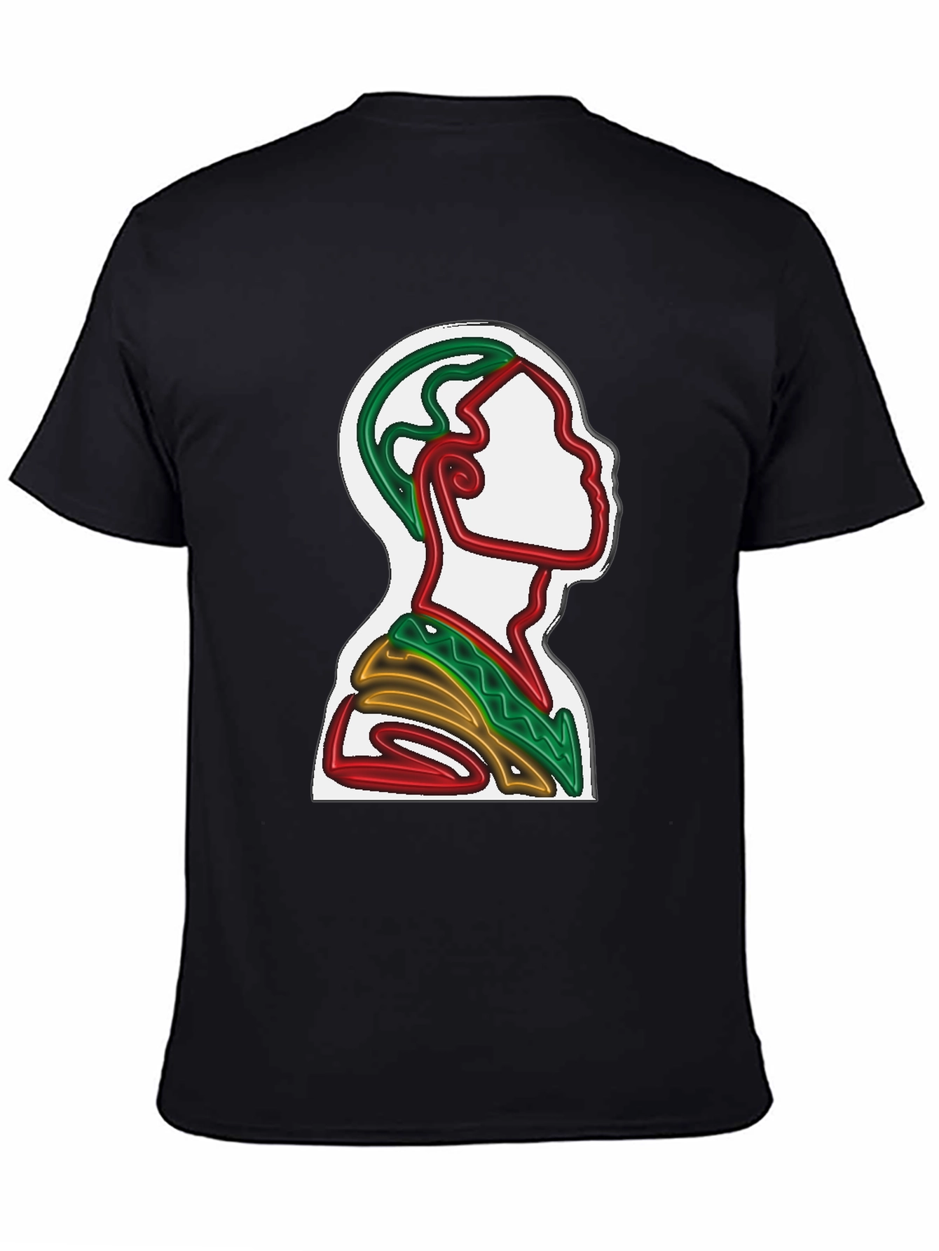Abstract Line Art T-Shirt - Artistic Graphic Tee