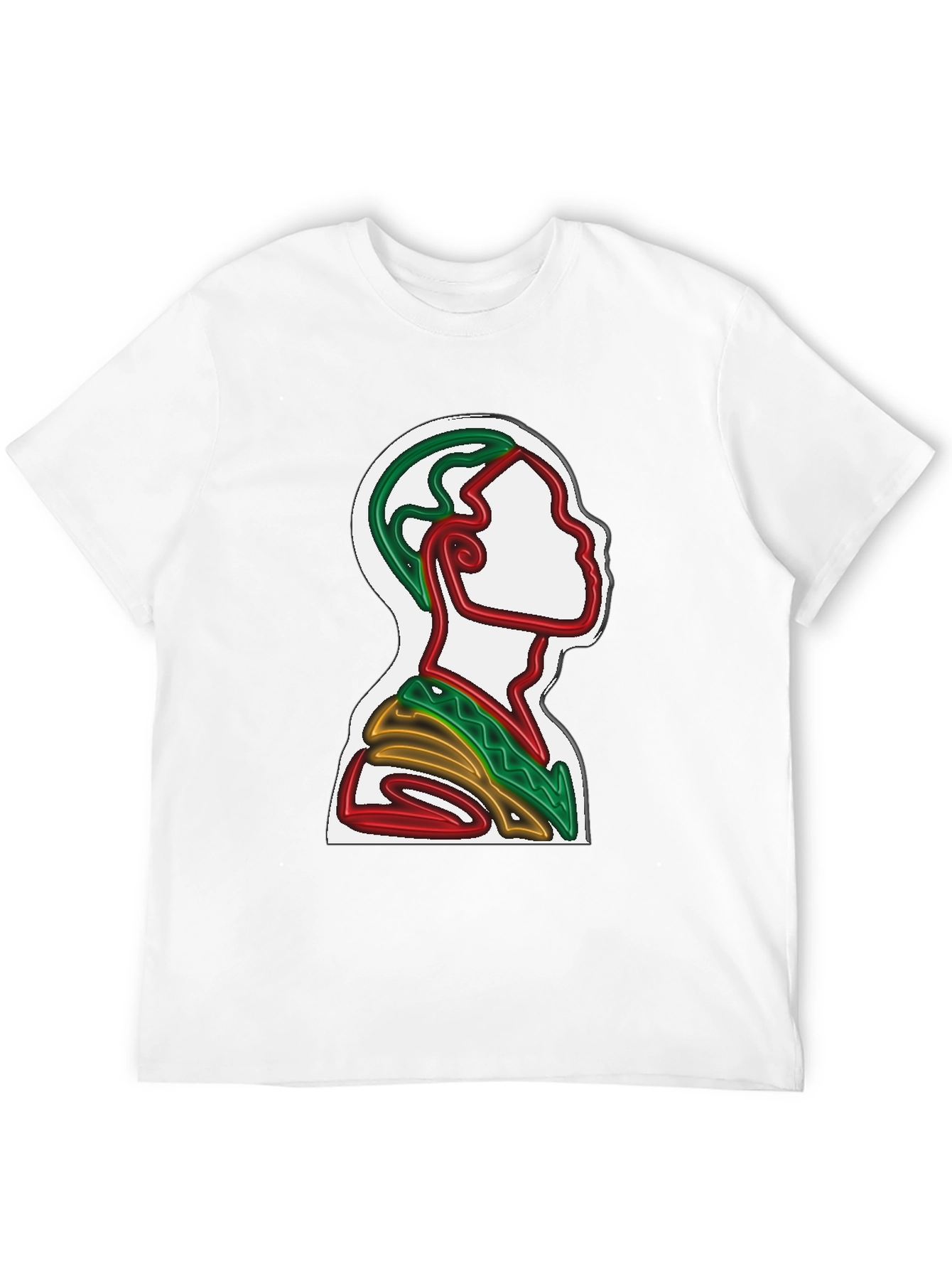 Abstract Line Art T-Shirt - Artistic Graphic Tee