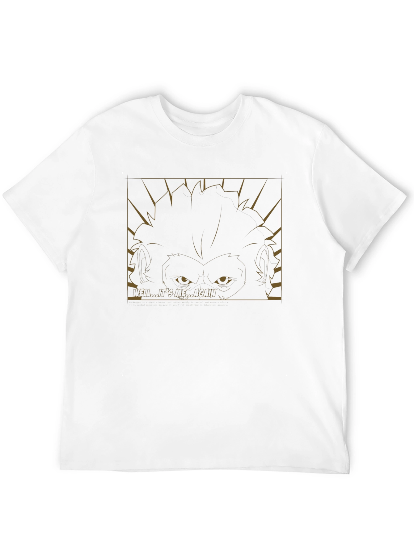 Intriguing Monkey Graphic Tee - Hello... Its Me... Again