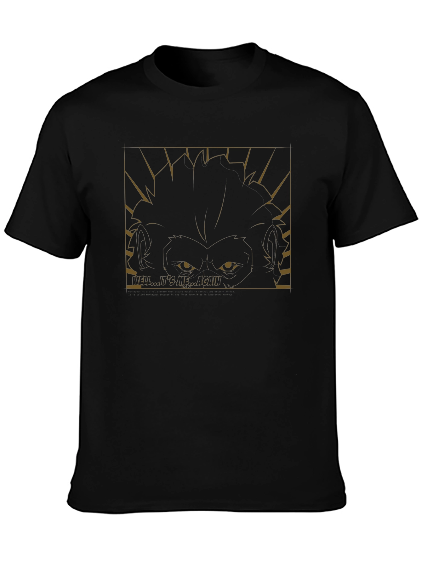 Intriguing Monkey Graphic Tee - Hello... Its Me... Again