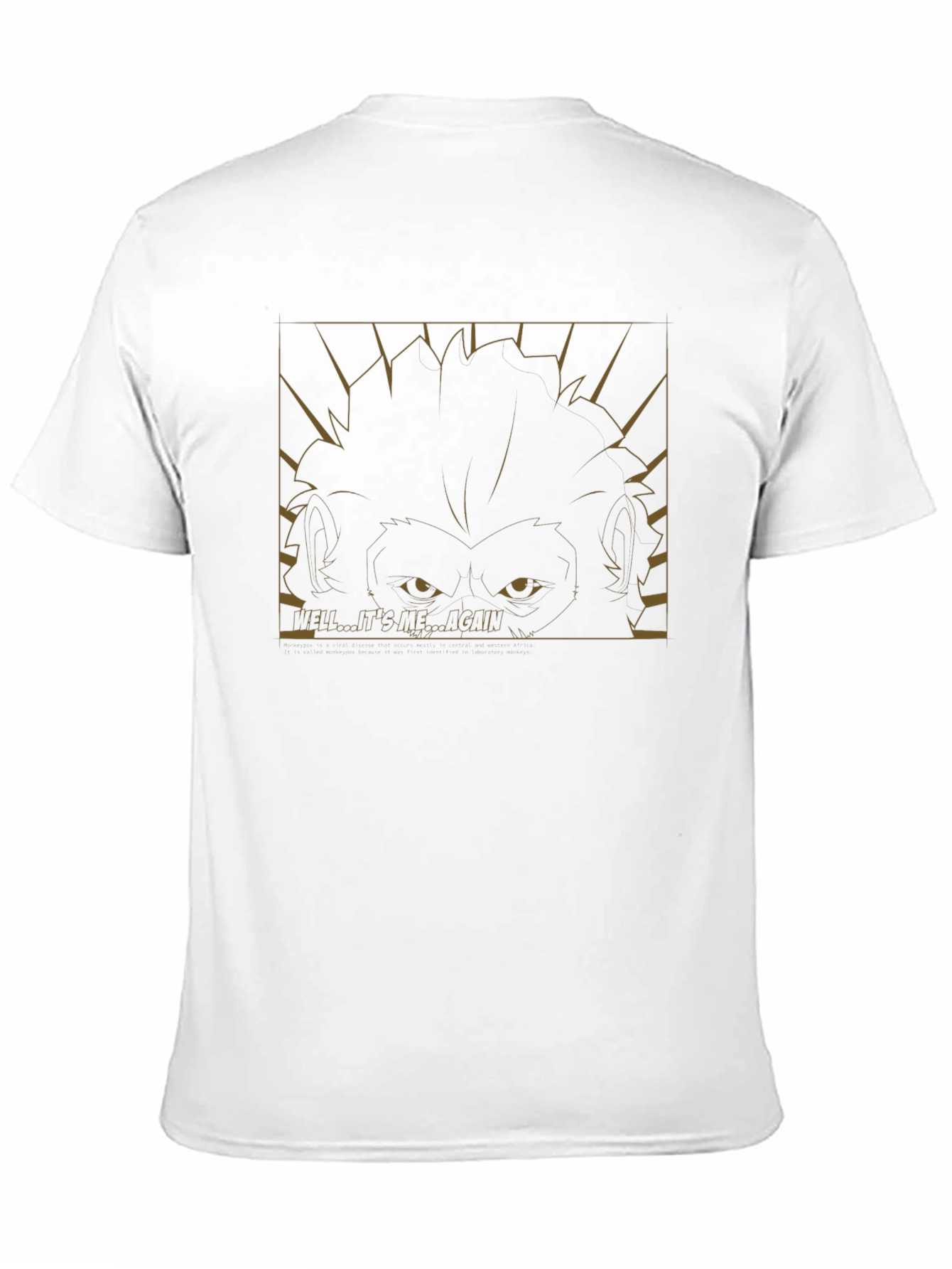 Intriguing Monkey Graphic Tee - Hello... Its Me... Again
