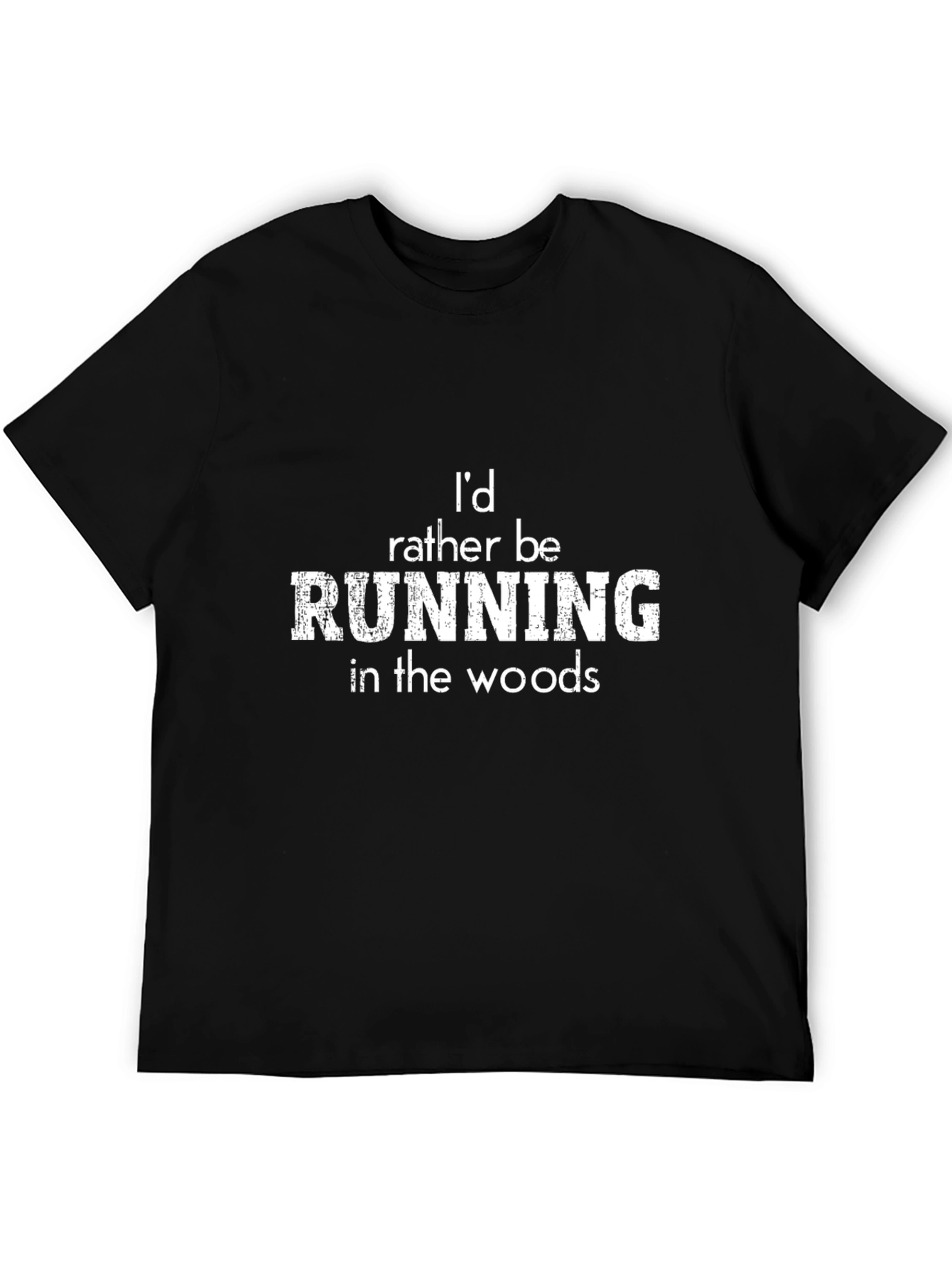 Running In The Woods Graphic Tee - Black T-Shirt