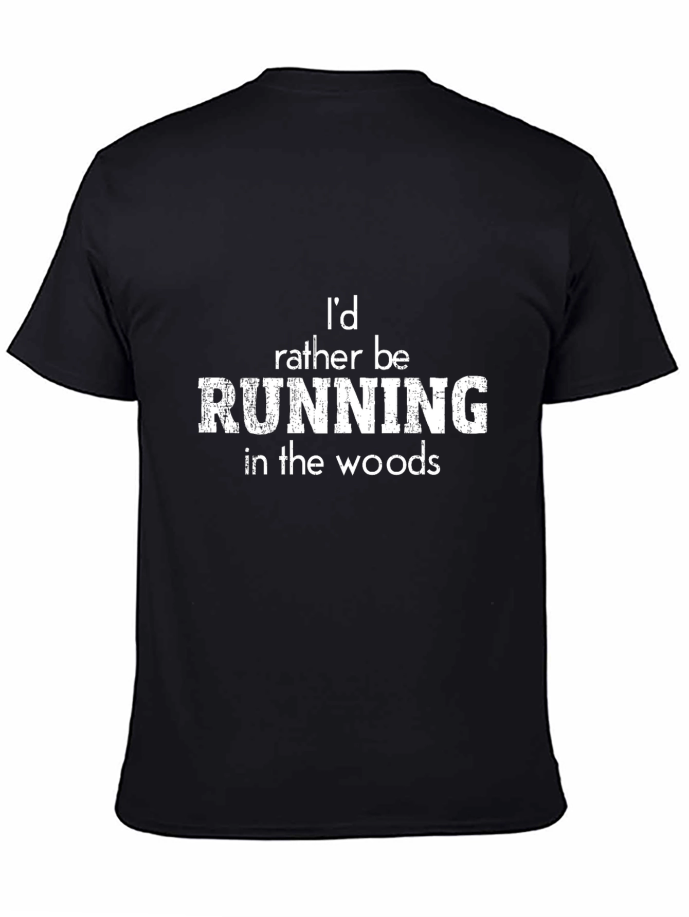 Running In The Woods Graphic Tee - Black T-Shirt