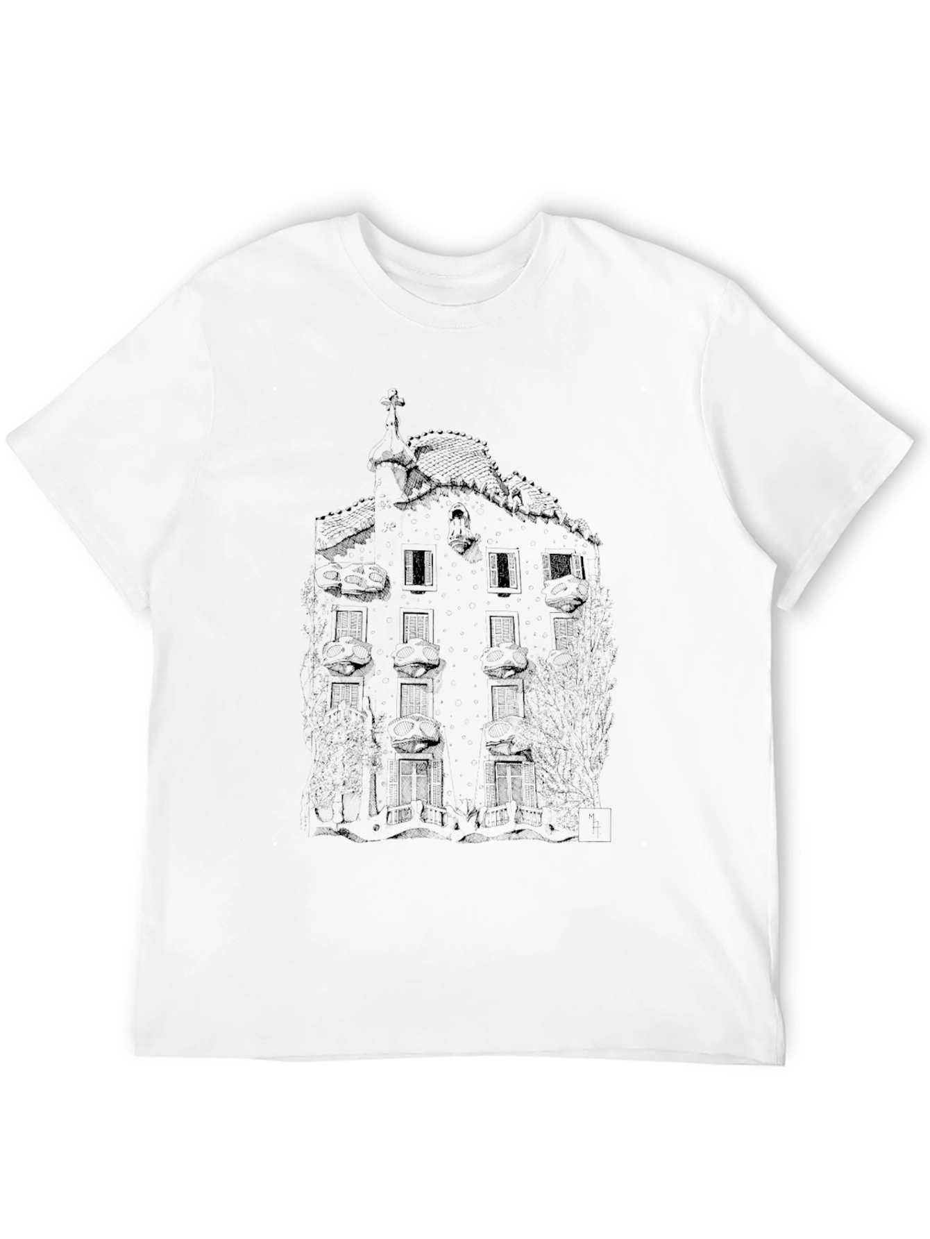 Casa Batlló Graphic T-Shirt - Barcelona Architecture Tee